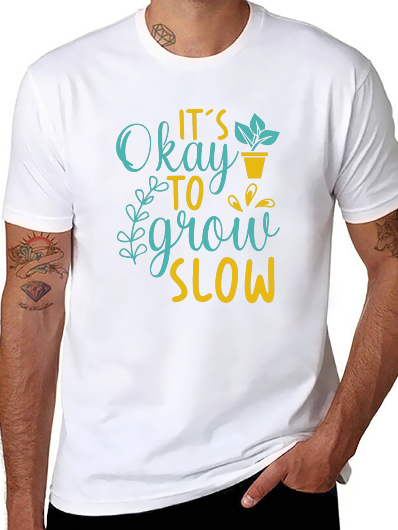Its Okay to Grow Slow Graphic T-Shirt