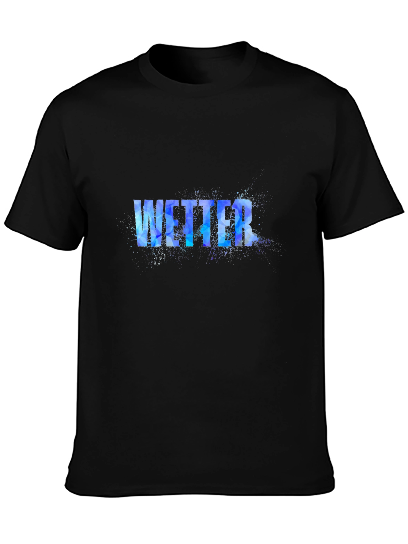 Wetter Graphic Print Black T-Shirt