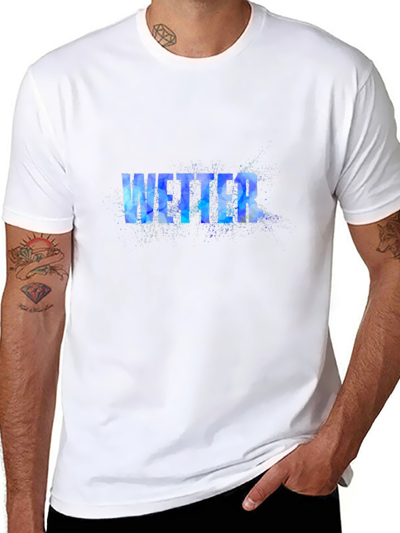 Wetter Graphic Print Black T-Shirt