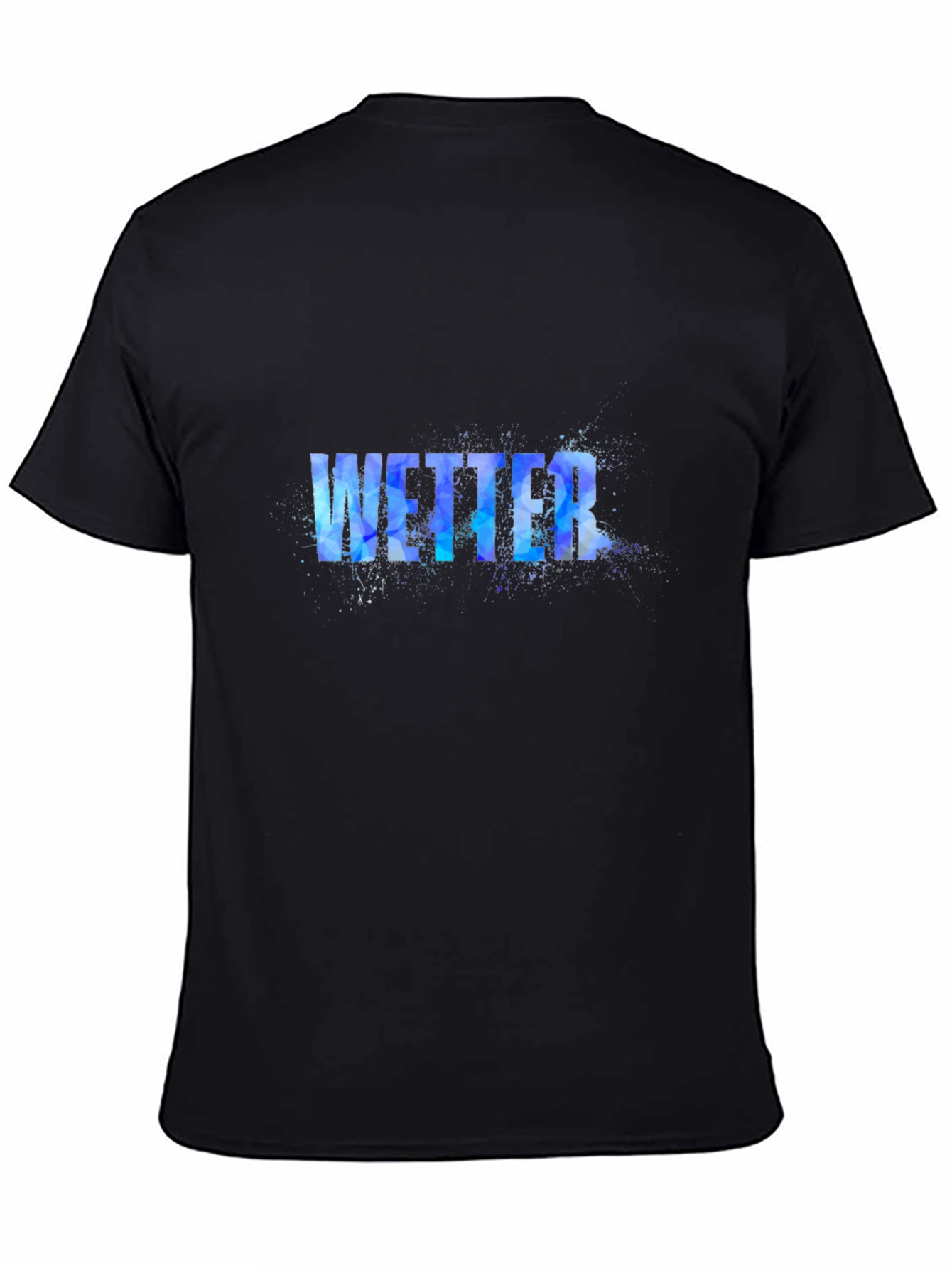 Wetter Graphic Print Black T-Shirt