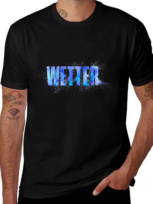 Wetter Graphic Print Black T-Shirt