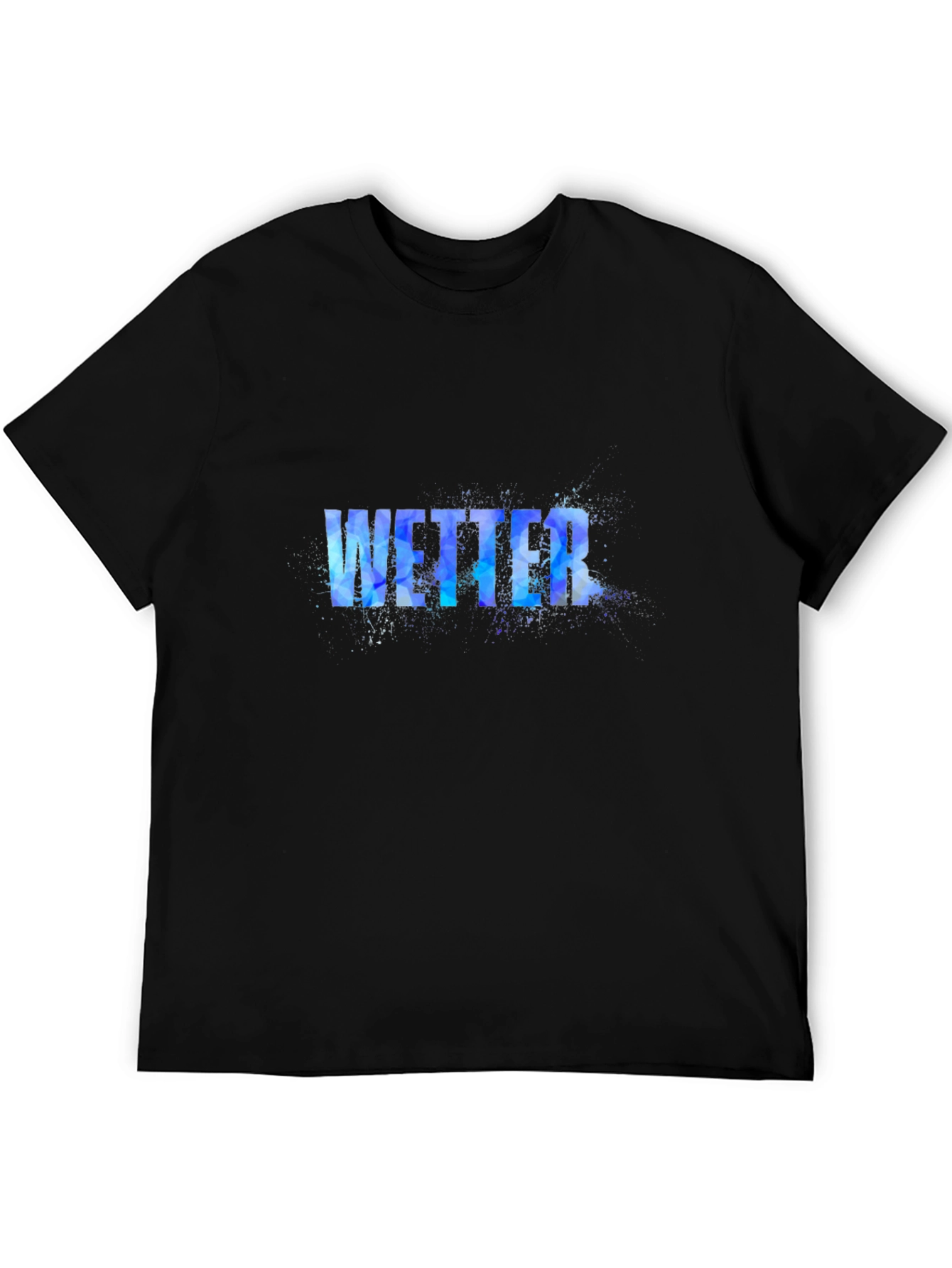 Wetter Graphic Print Black T-Shirt