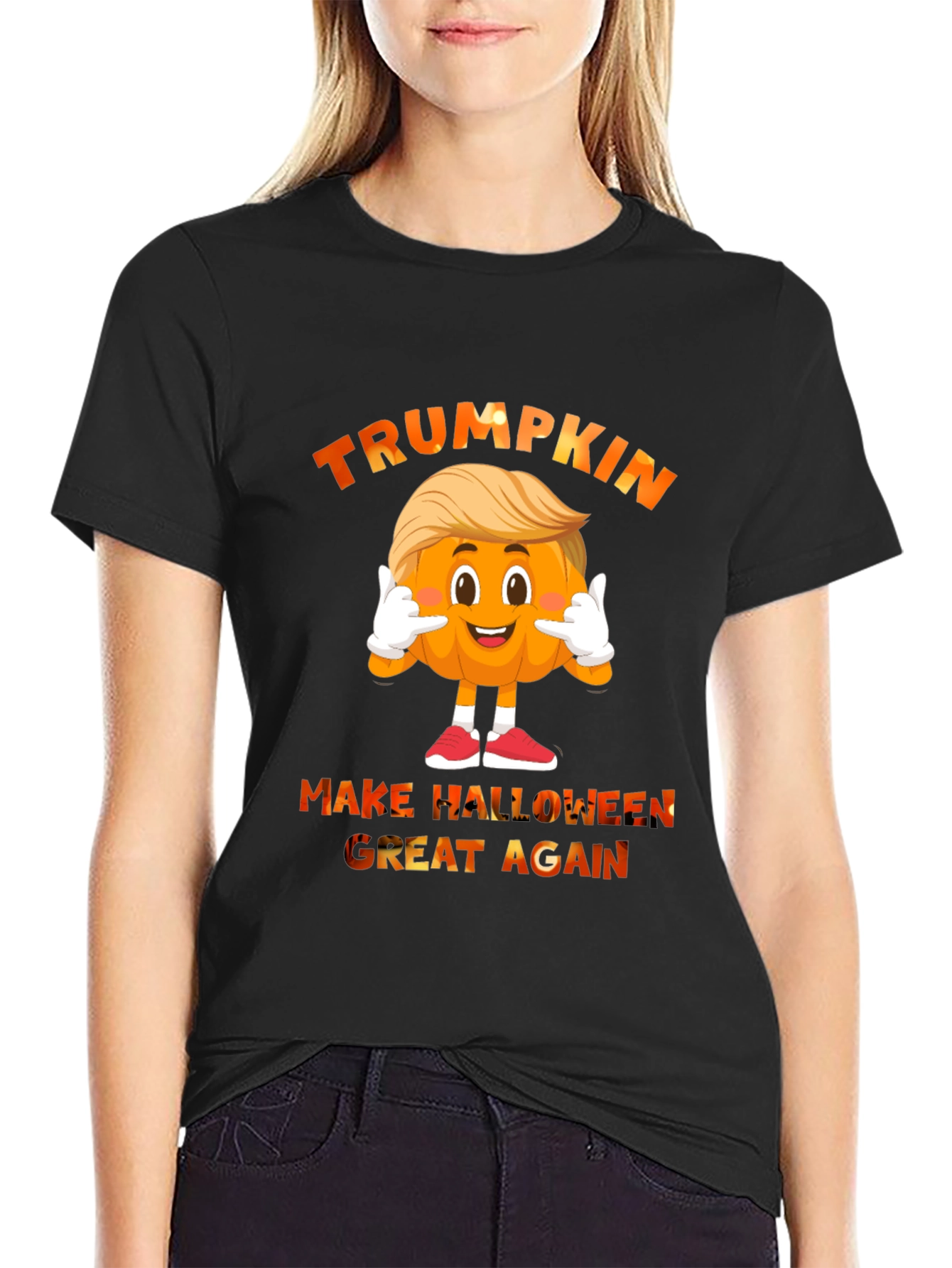 Trumpkin Halloween T-Shirt - Make Halloween Great Again!