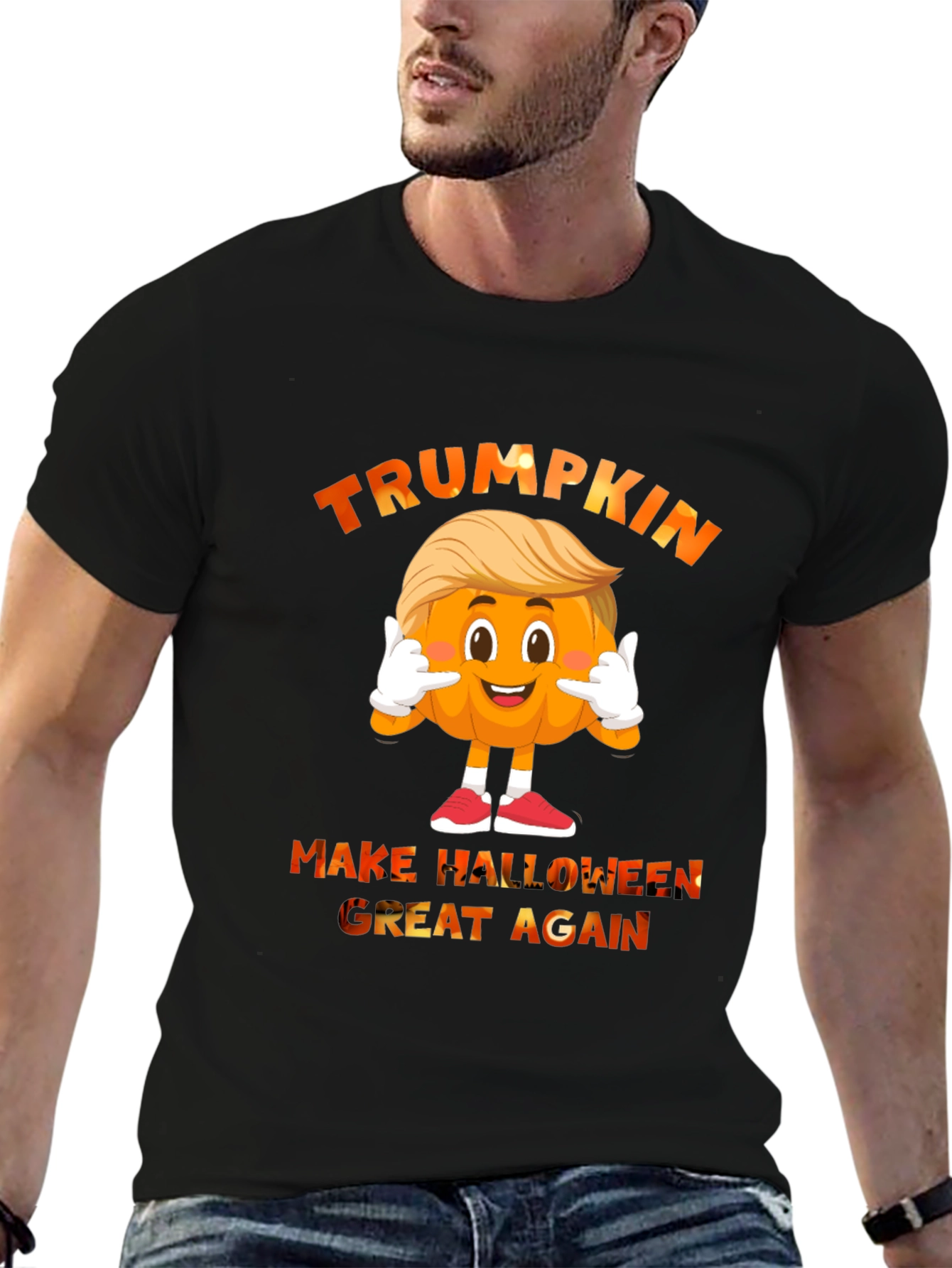 Trumpkin Halloween T-Shirt - Make Halloween Great Again!