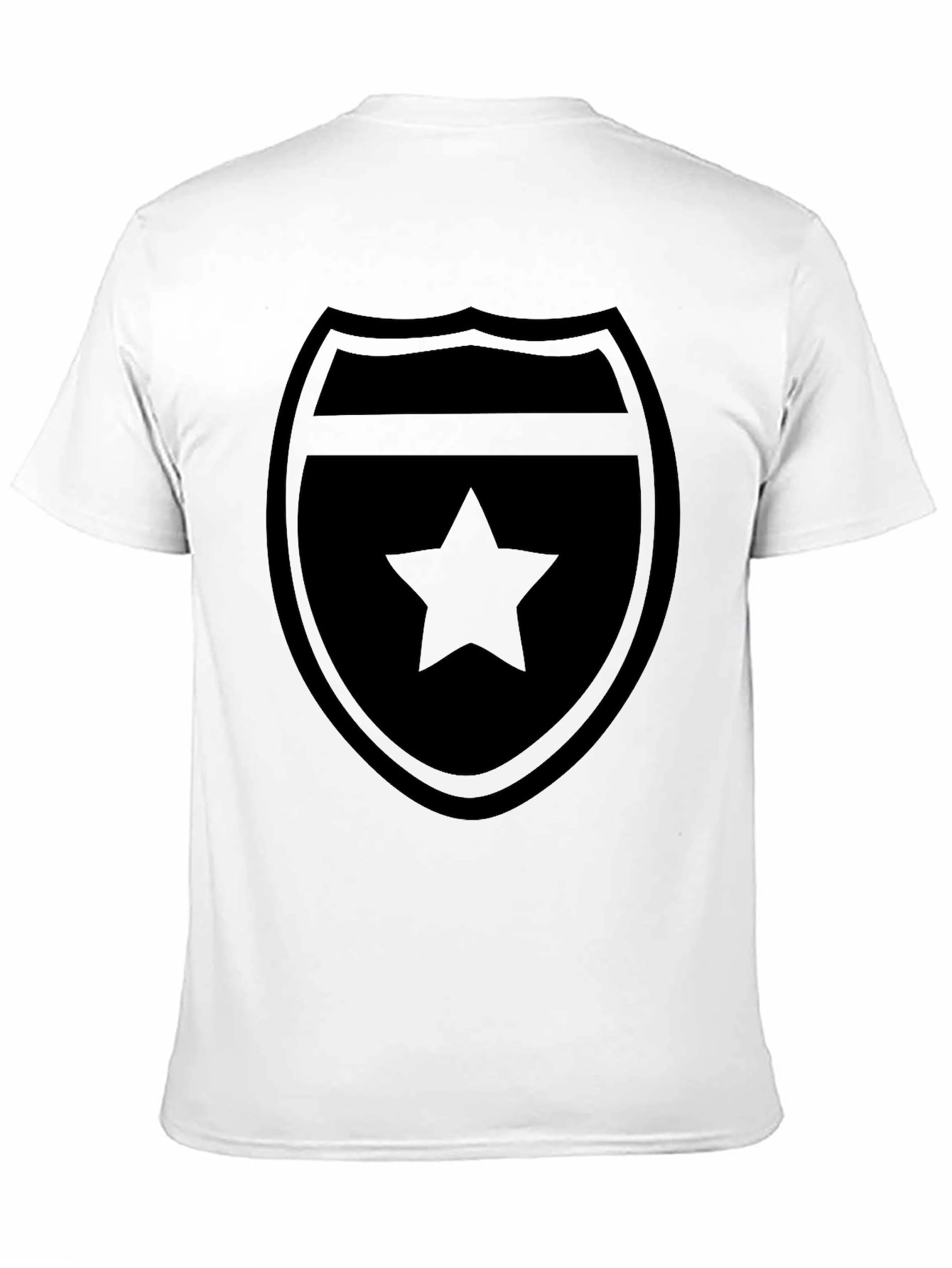 Star Shield Black T-Shirt - Classic Style