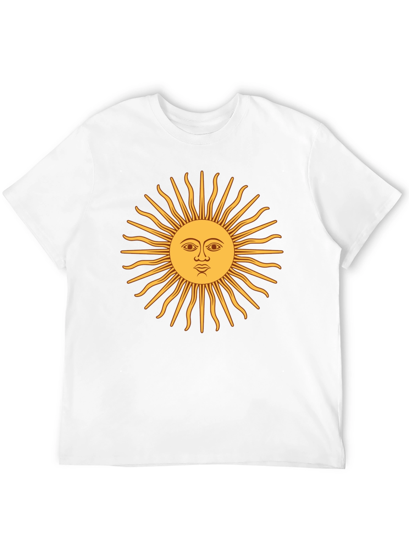 Sun Face Graphic Black T-Shirt