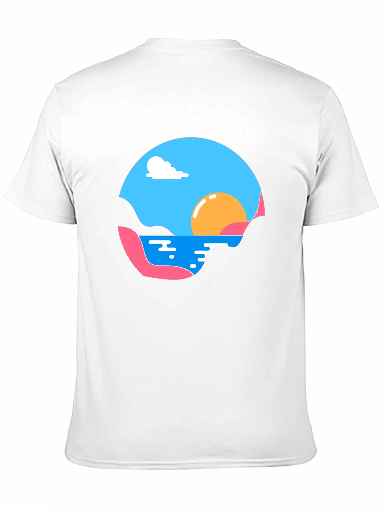 Sunset Graphic Tee - Black Cotton Comfort