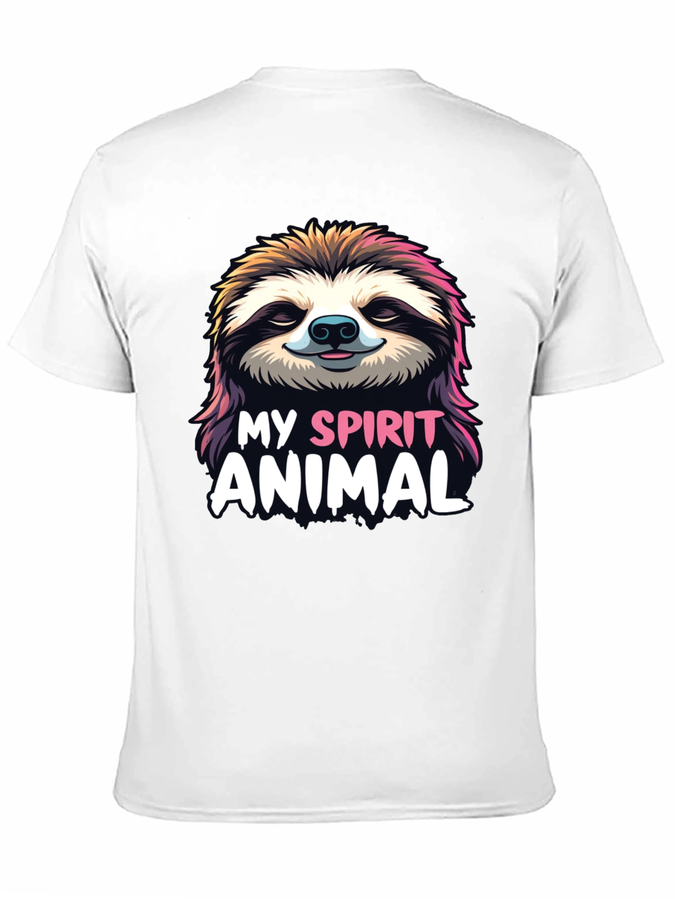 Sloth Spirit Animal Graphic Tee - Relaxed Fit