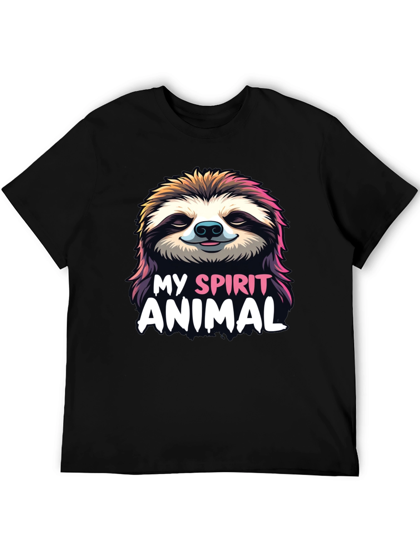 Sloth Spirit Animal Graphic Tee - Relaxed Fit