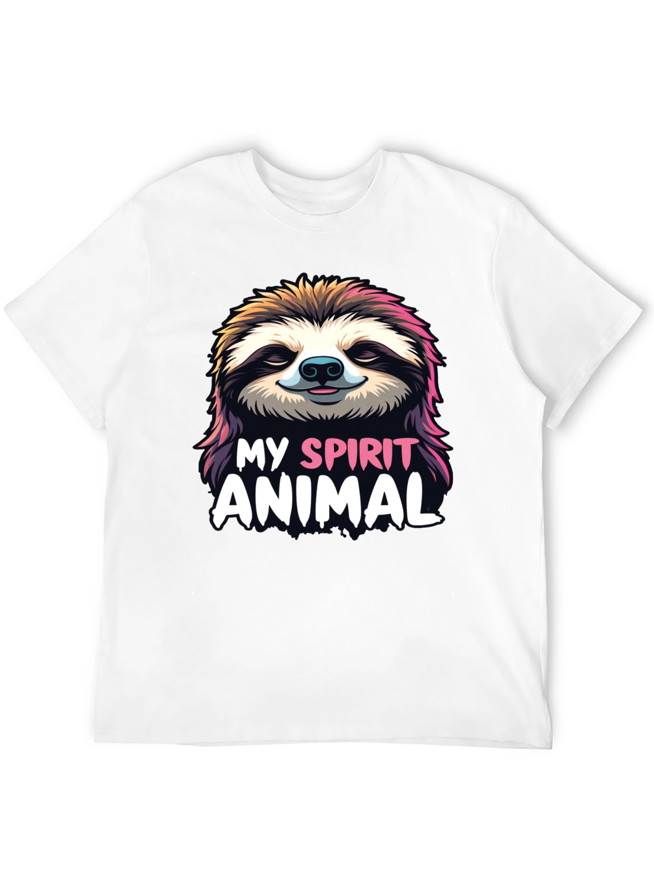 Sloth Spirit Animal Graphic Tee - Relaxed Fit