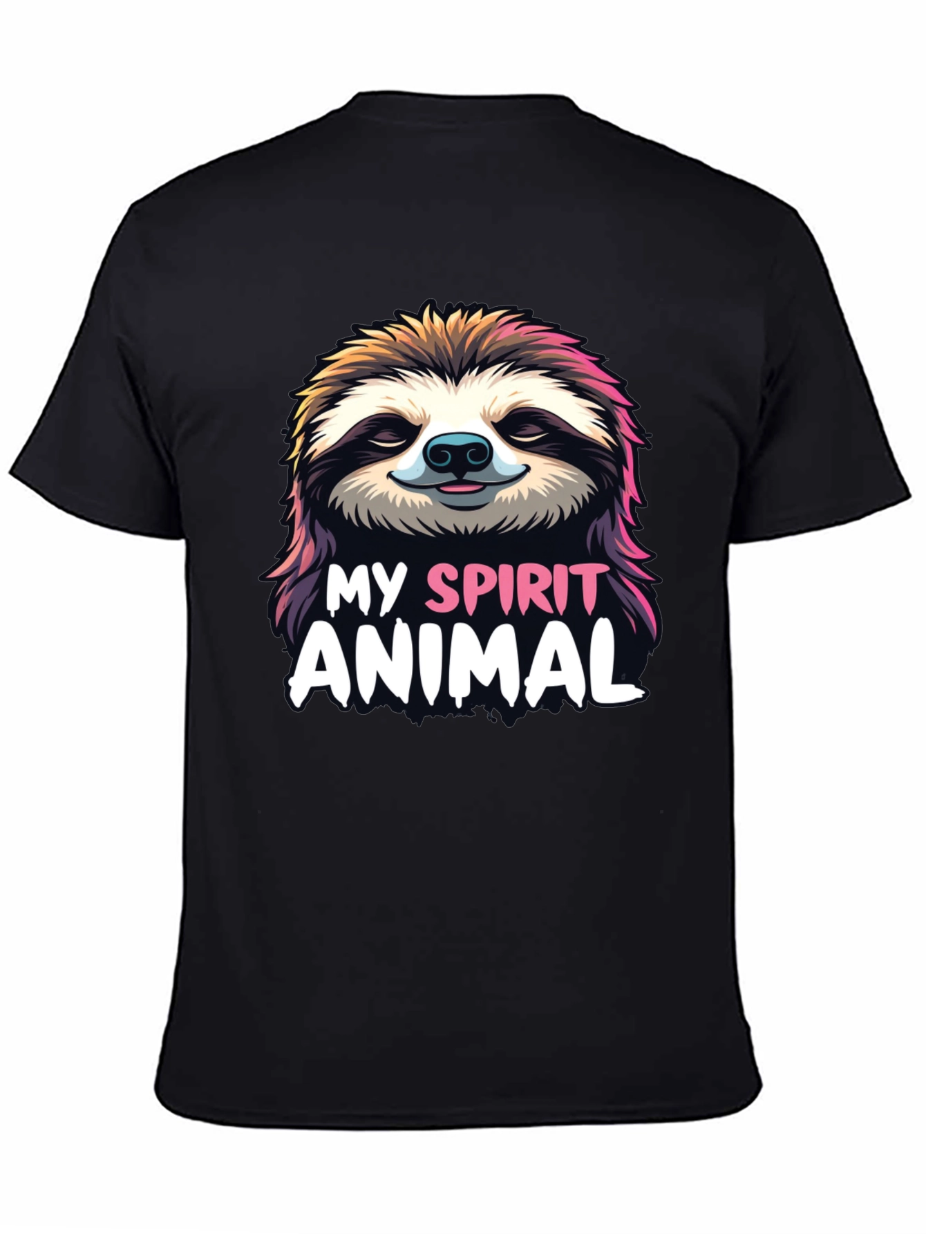 Sloth Spirit Animal Graphic Tee - Relaxed Fit