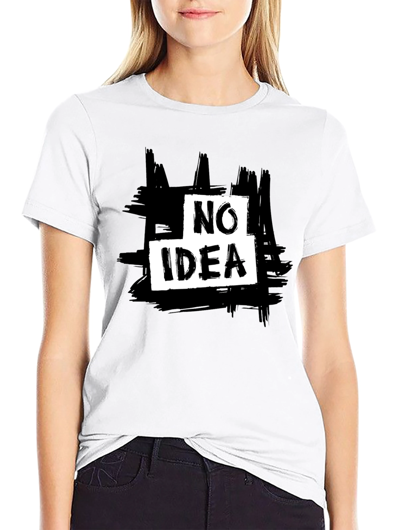 No Idea Graphic Tee - Mens Casual Black T-Shirt
