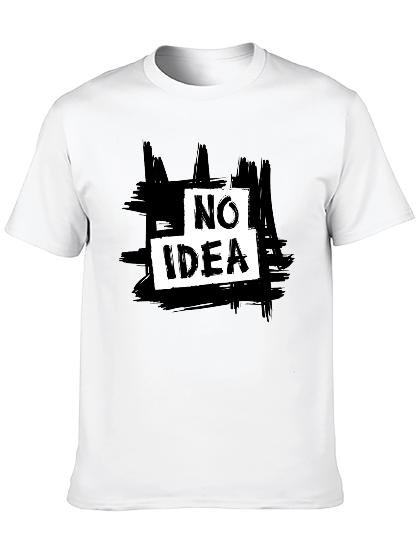 No Idea Graphic Tee - Mens Casual Black T-Shirt