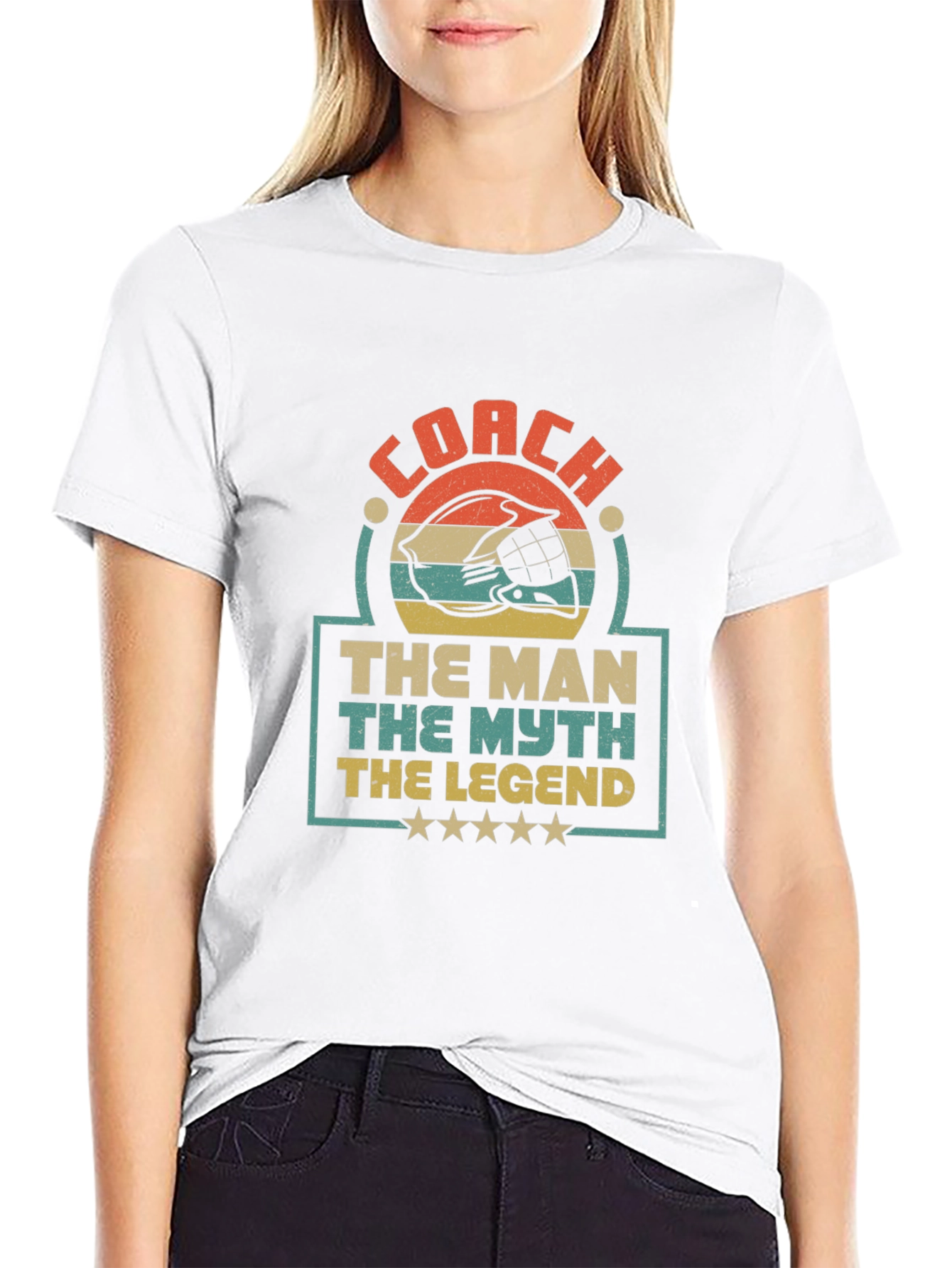 Coach The Man The Myth Legend Graphic T-Shirt