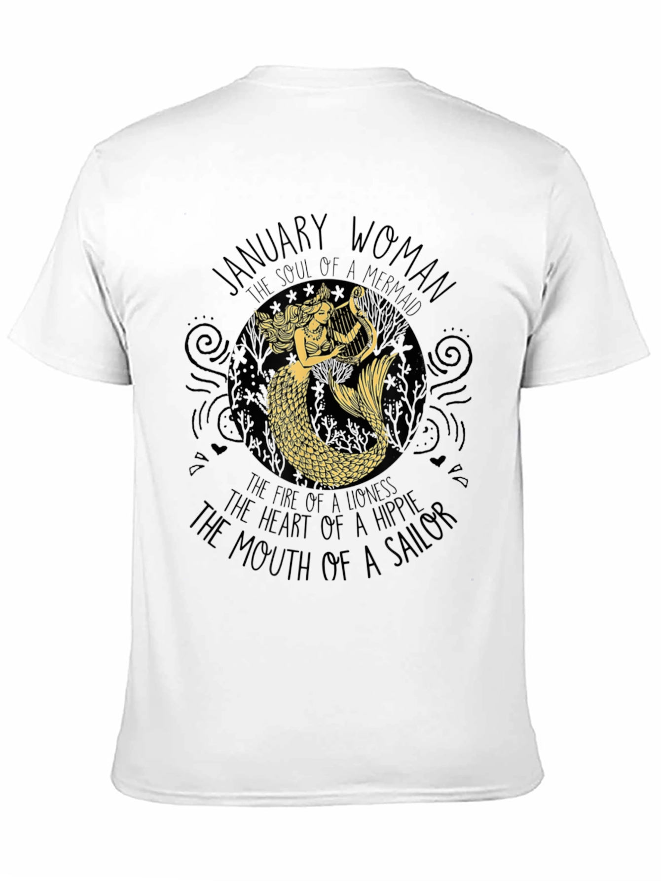 January Woman Mermaid Graphic Tee