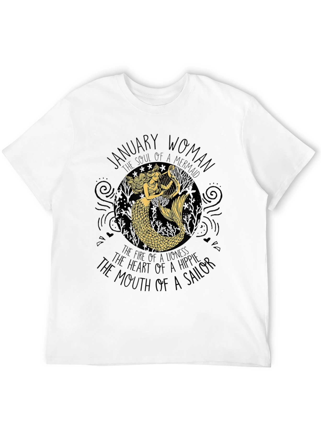 January Woman Mermaid Graphic Tee