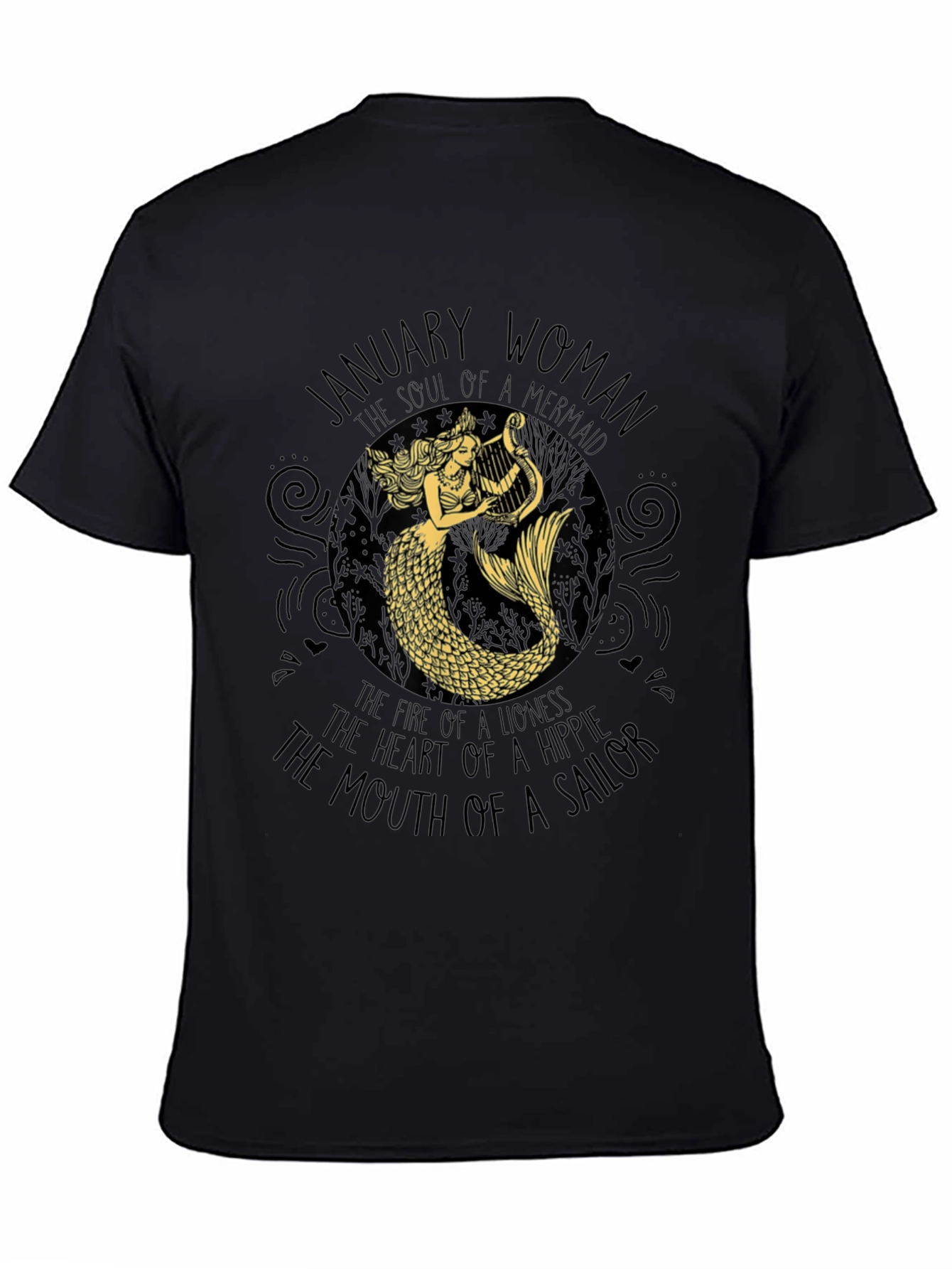 January Woman Mermaid Graphic Tee