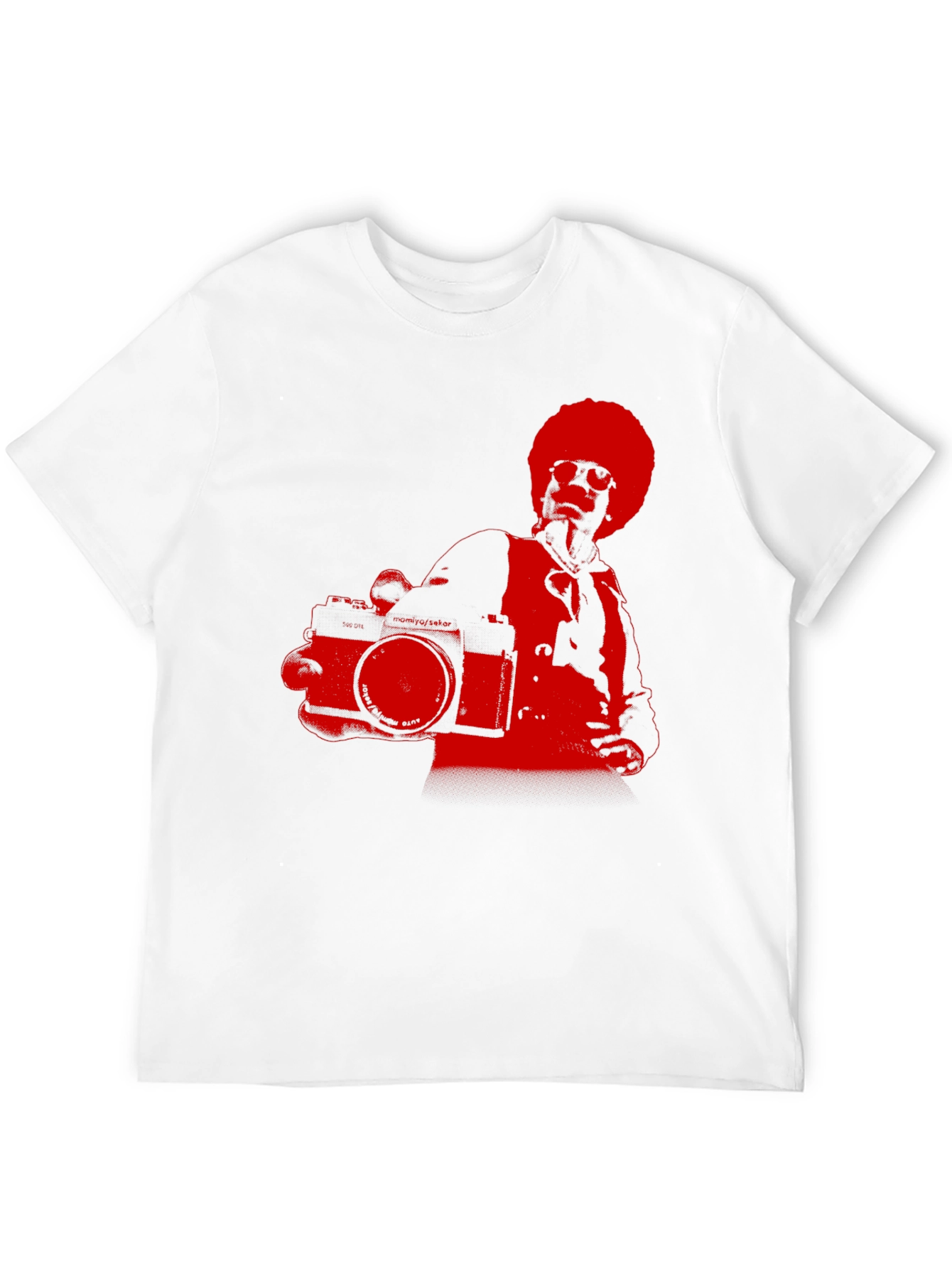 Retro Photographer Graphic Tee - Cool Black T-Shirt