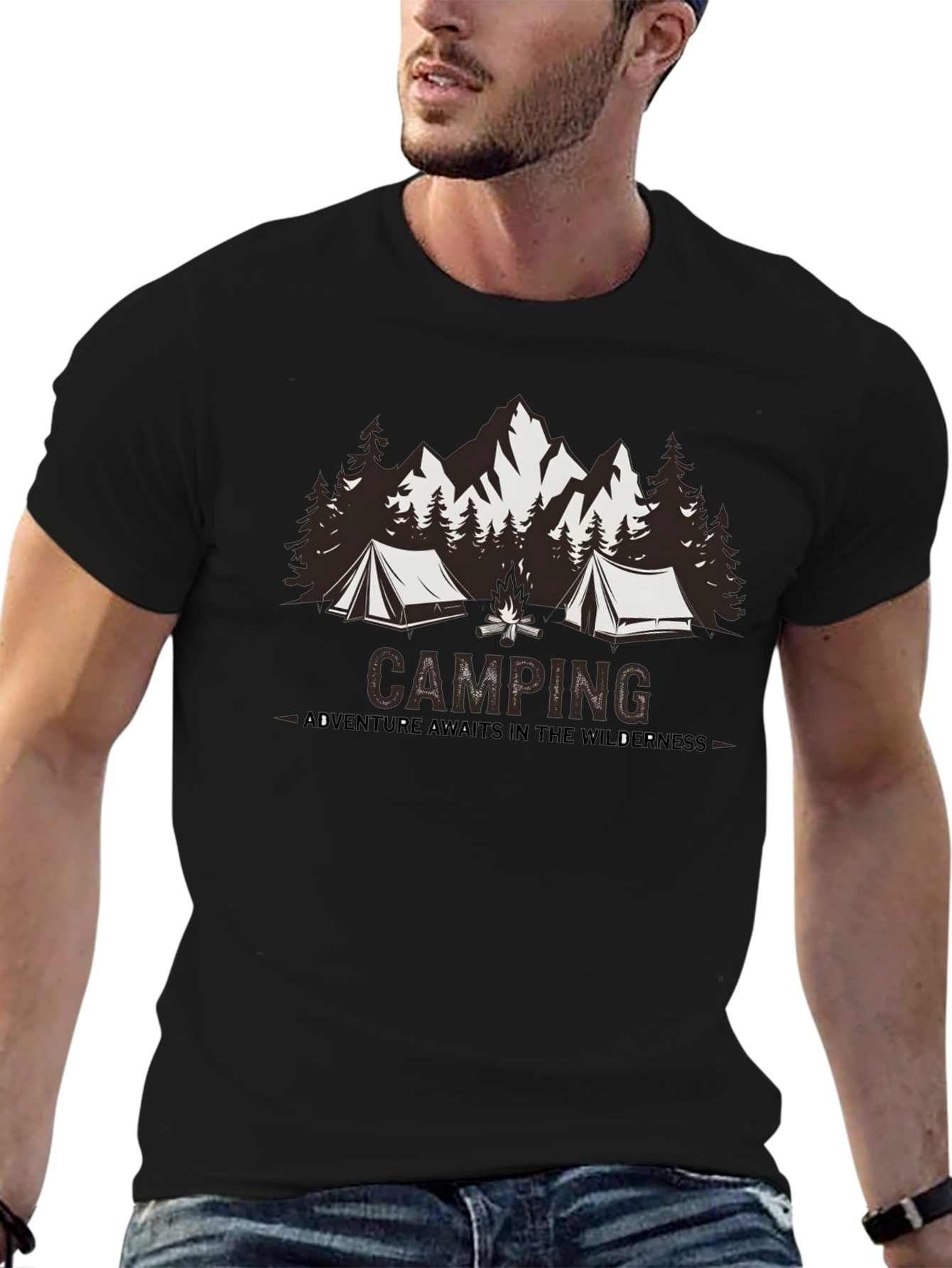 Camping Adventure T-Shirt - Wilderness Design