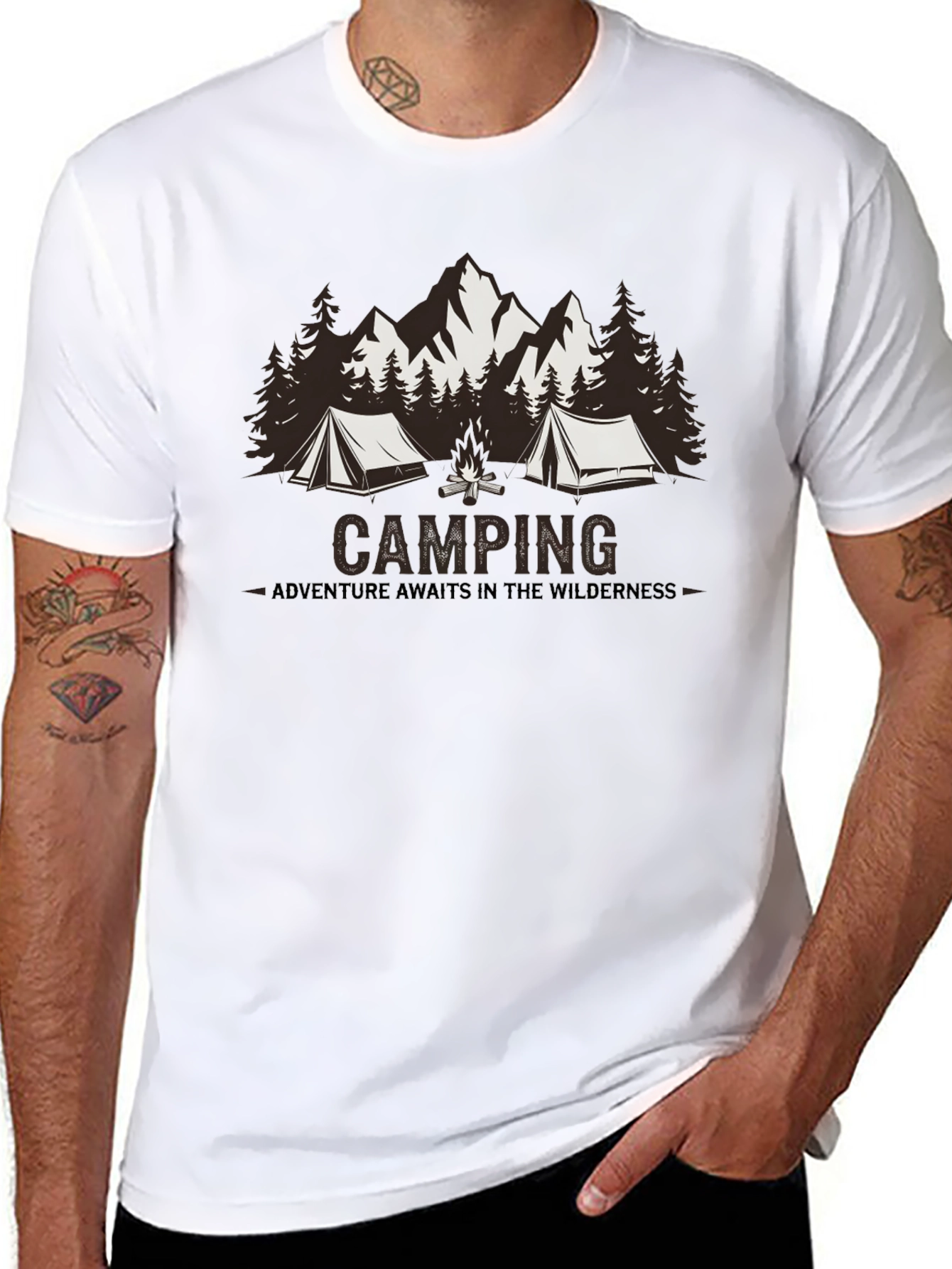 Camping Adventure T-Shirt - Wilderness Design