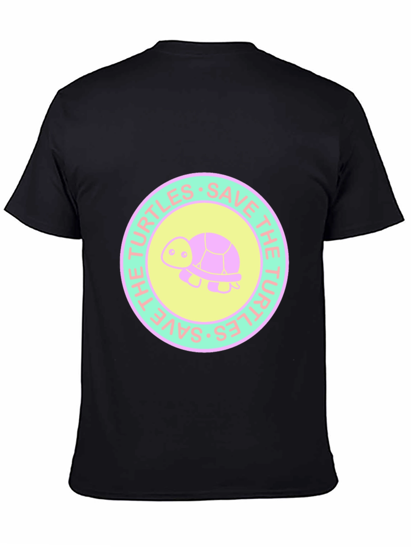 Save the Turtles Graphic Tee - Stylish Black T-Shirt