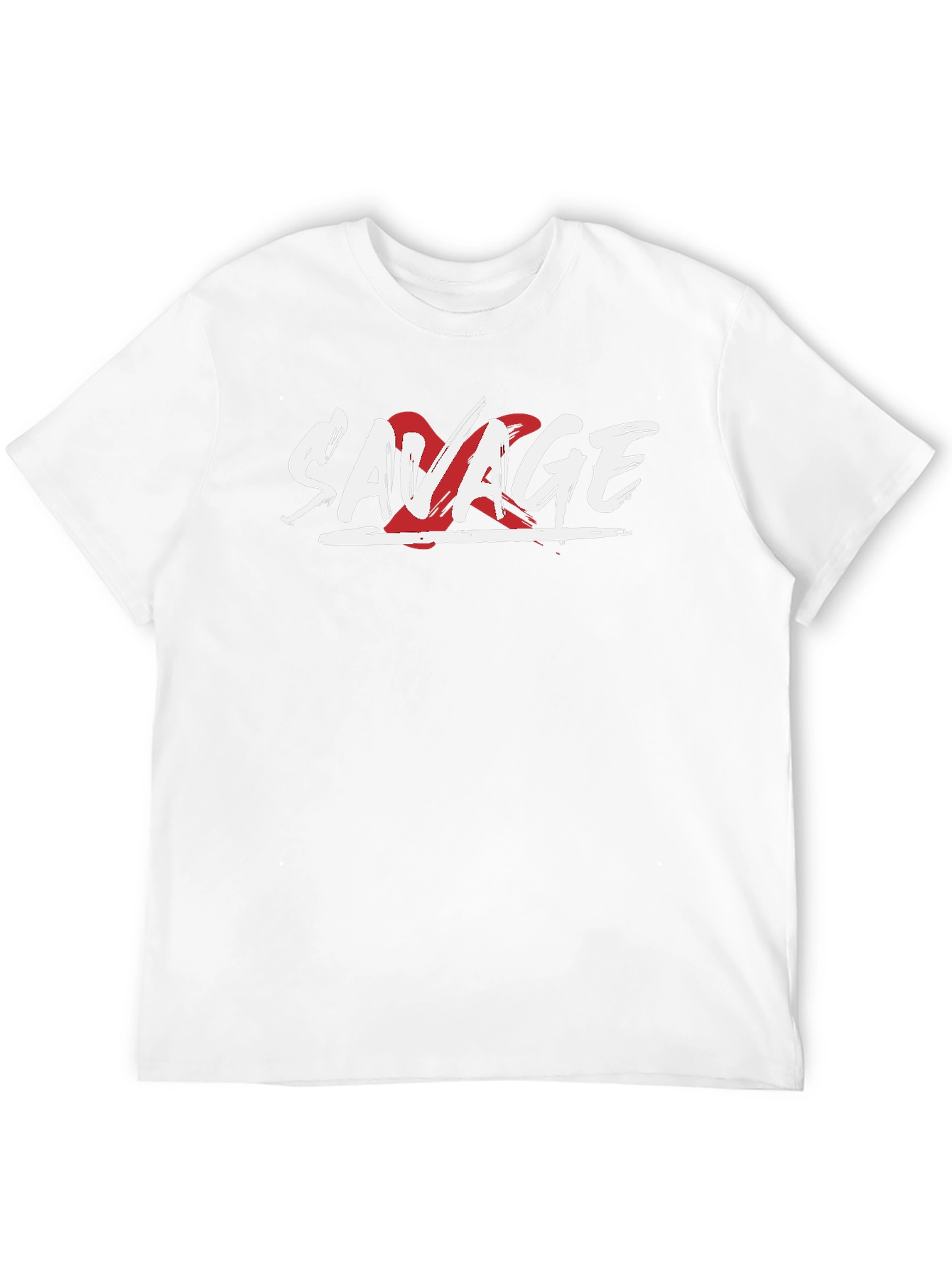 Savage Graphic Print Mens Black T-Shirt