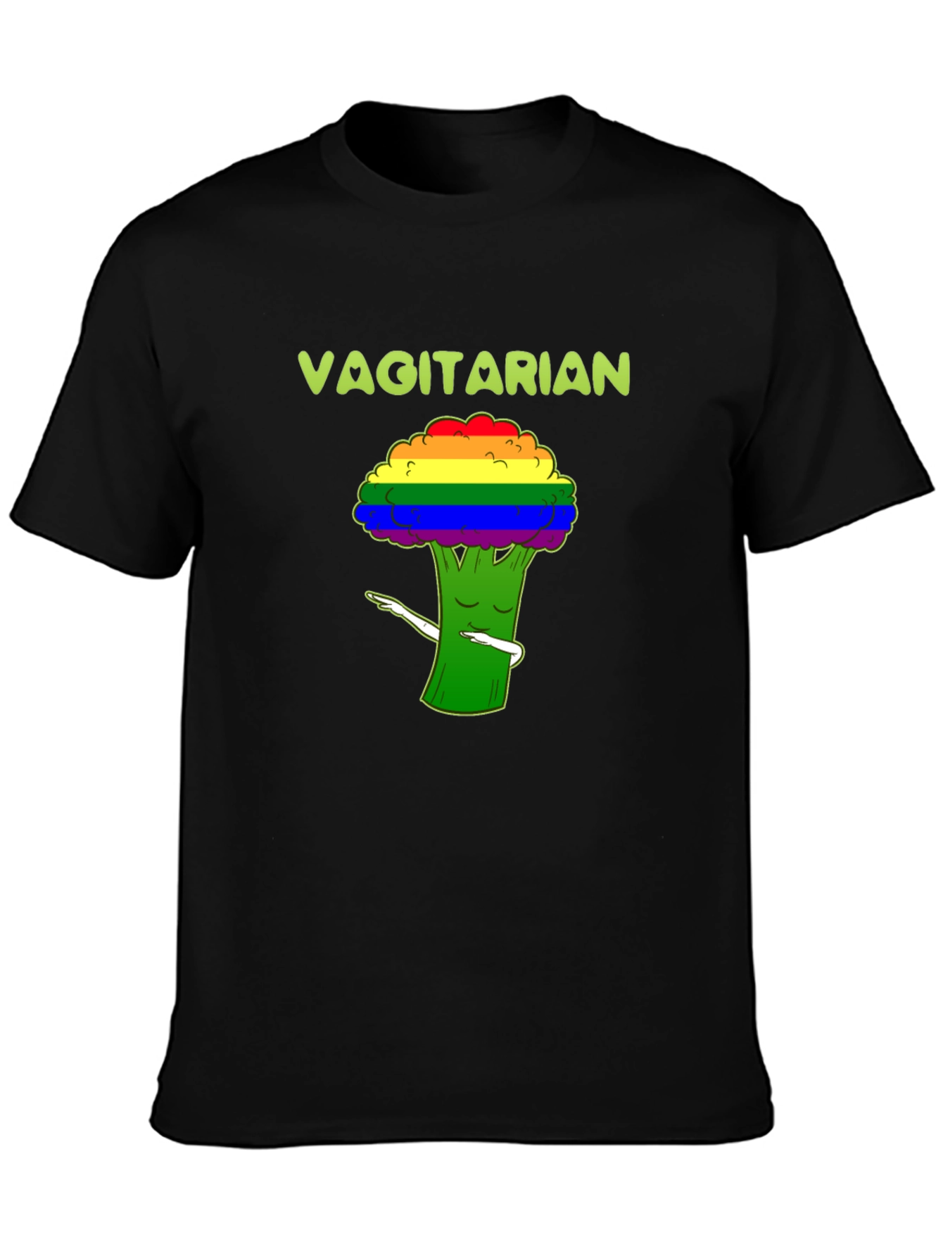 Vagitarian Broccoli LGBT Pride T-Shirt