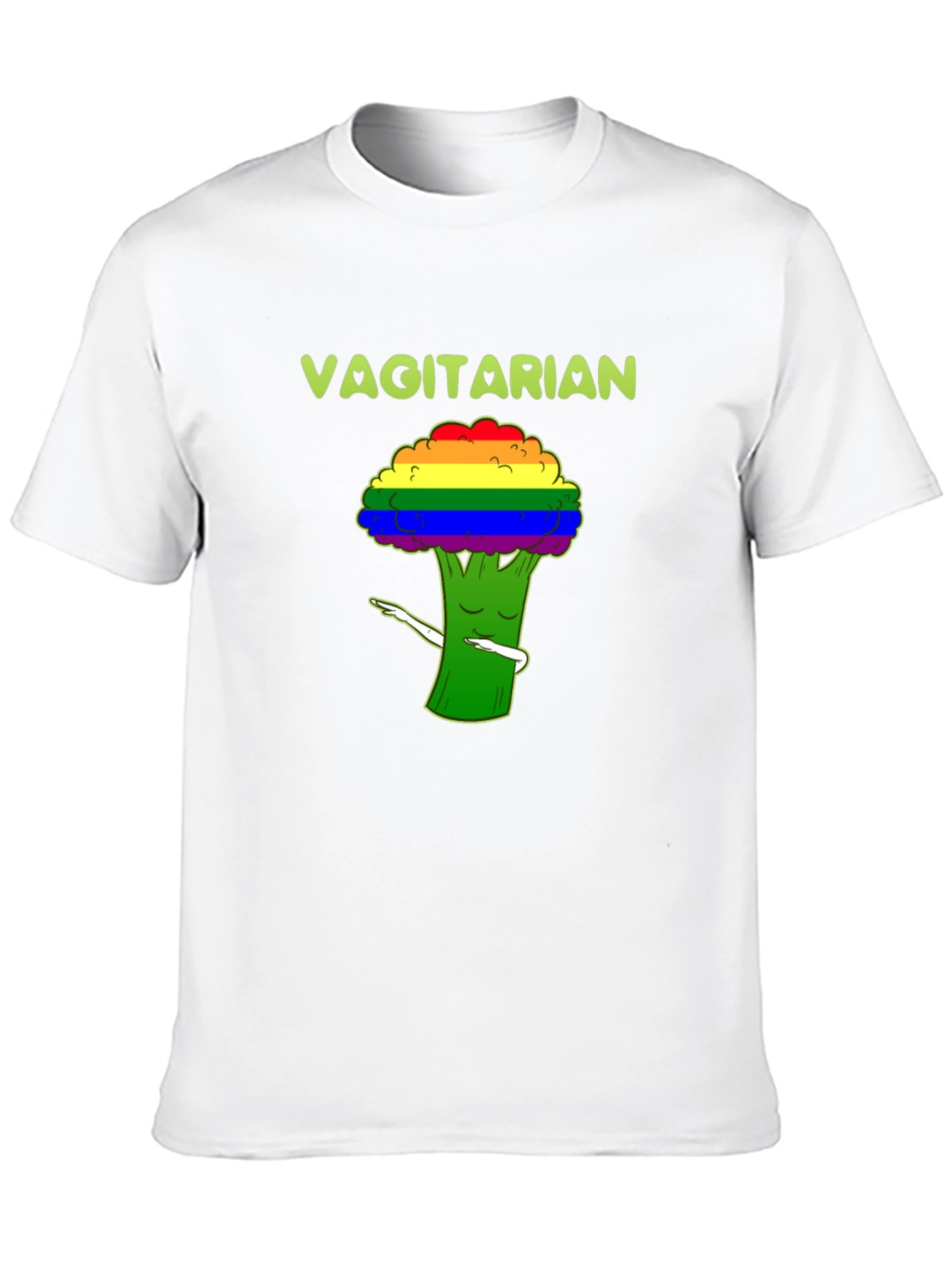 Vagitarian Broccoli LGBT Pride T-Shirt