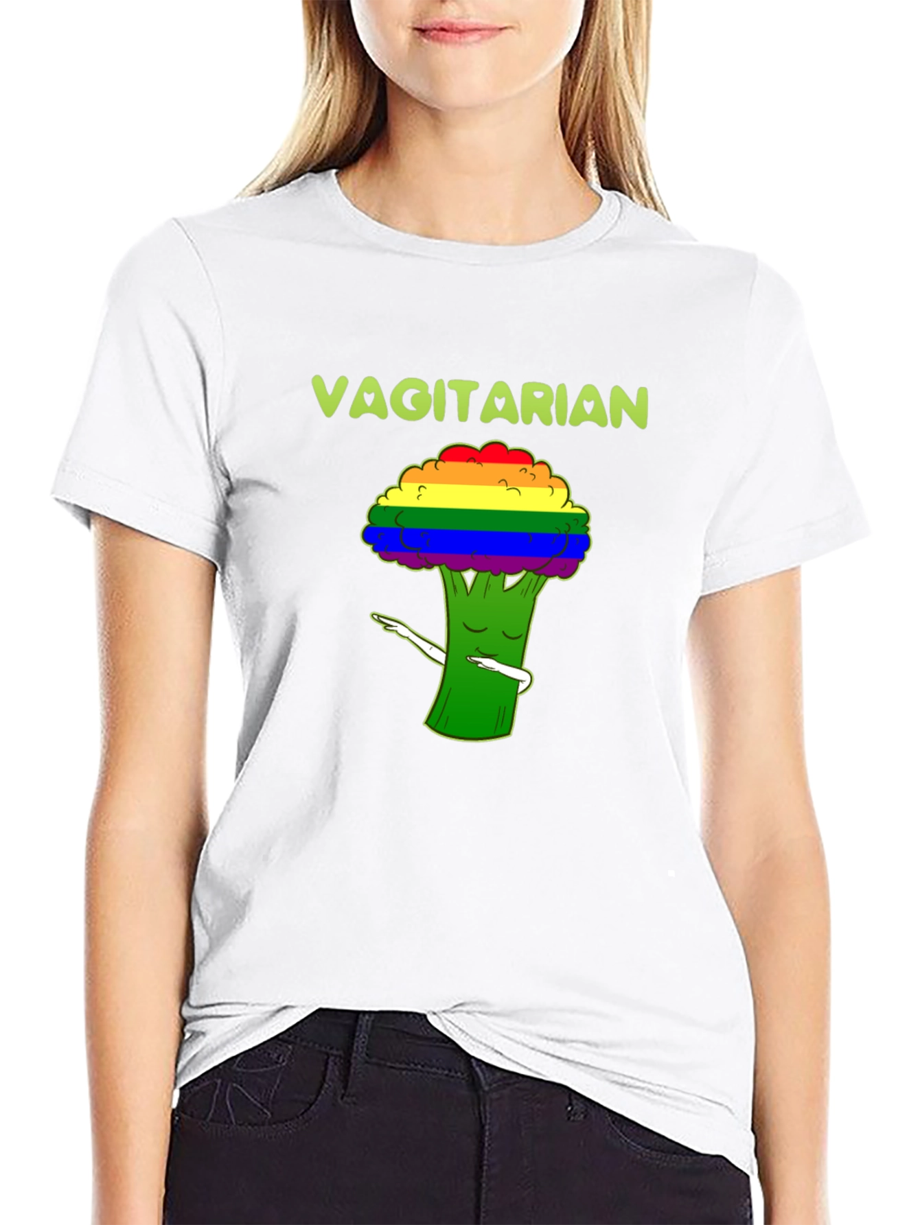 Vagitarian Broccoli LGBT Pride T-Shirt