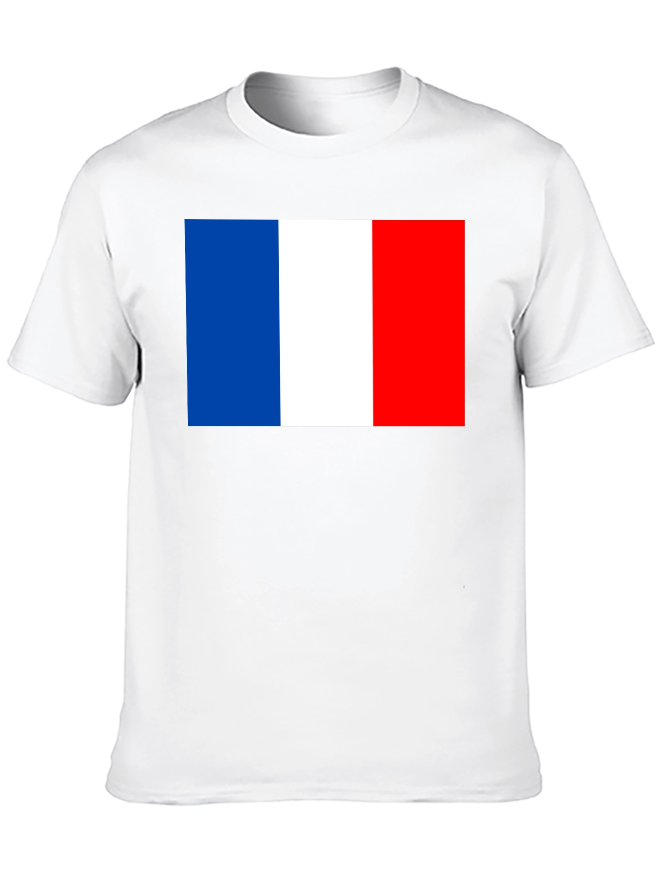 France Flag Graphic T-Shirt - Black Casual Tee