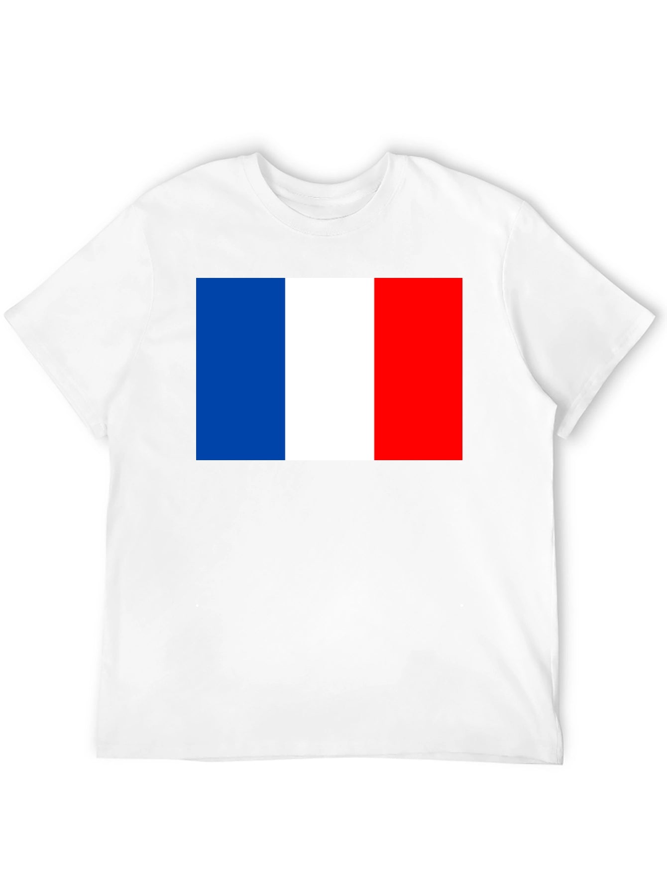 France Flag Graphic T-Shirt - Black Casual Tee