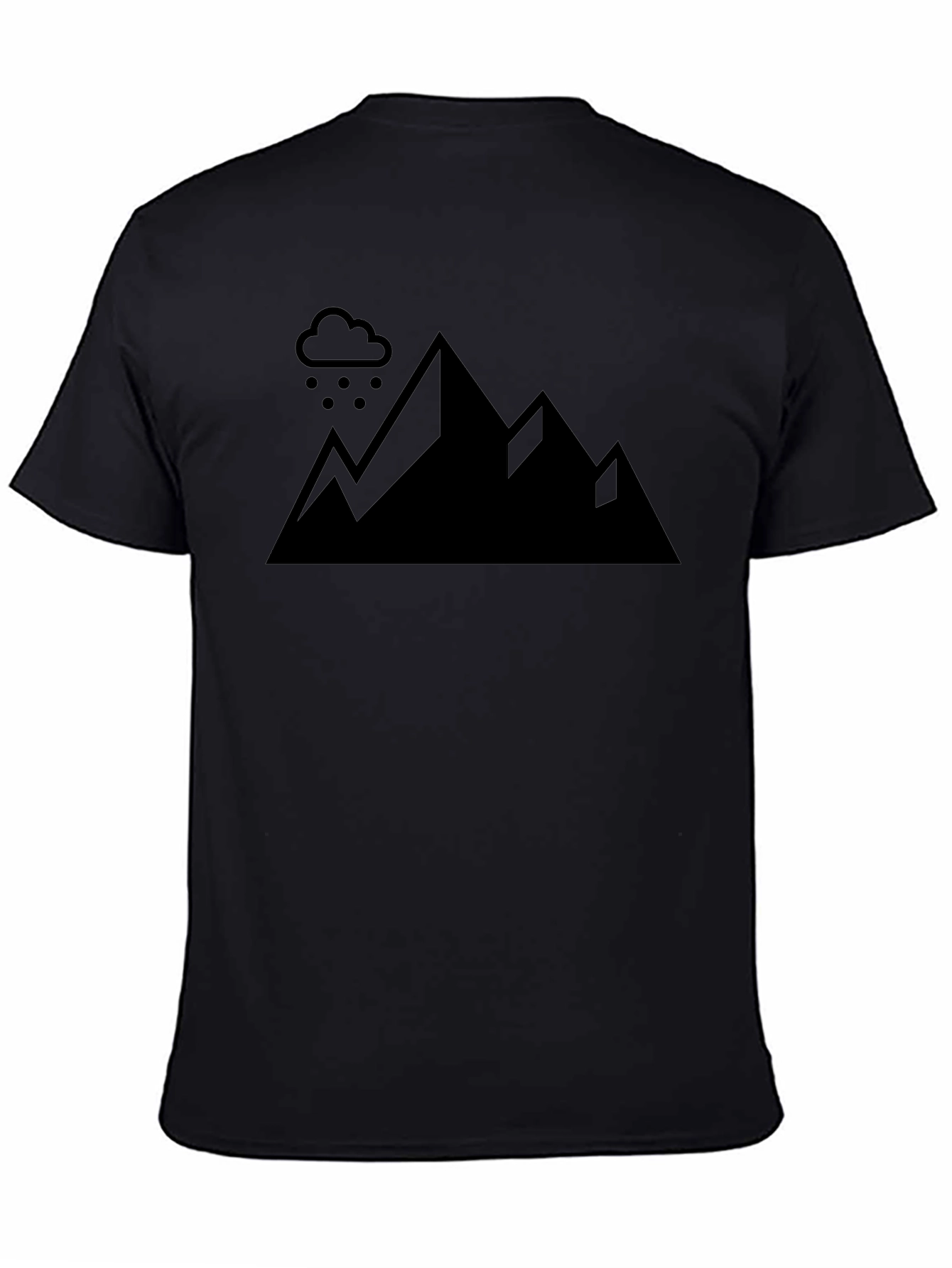 Rainy Mountain Graphic Tee - Black Cotton Shirt