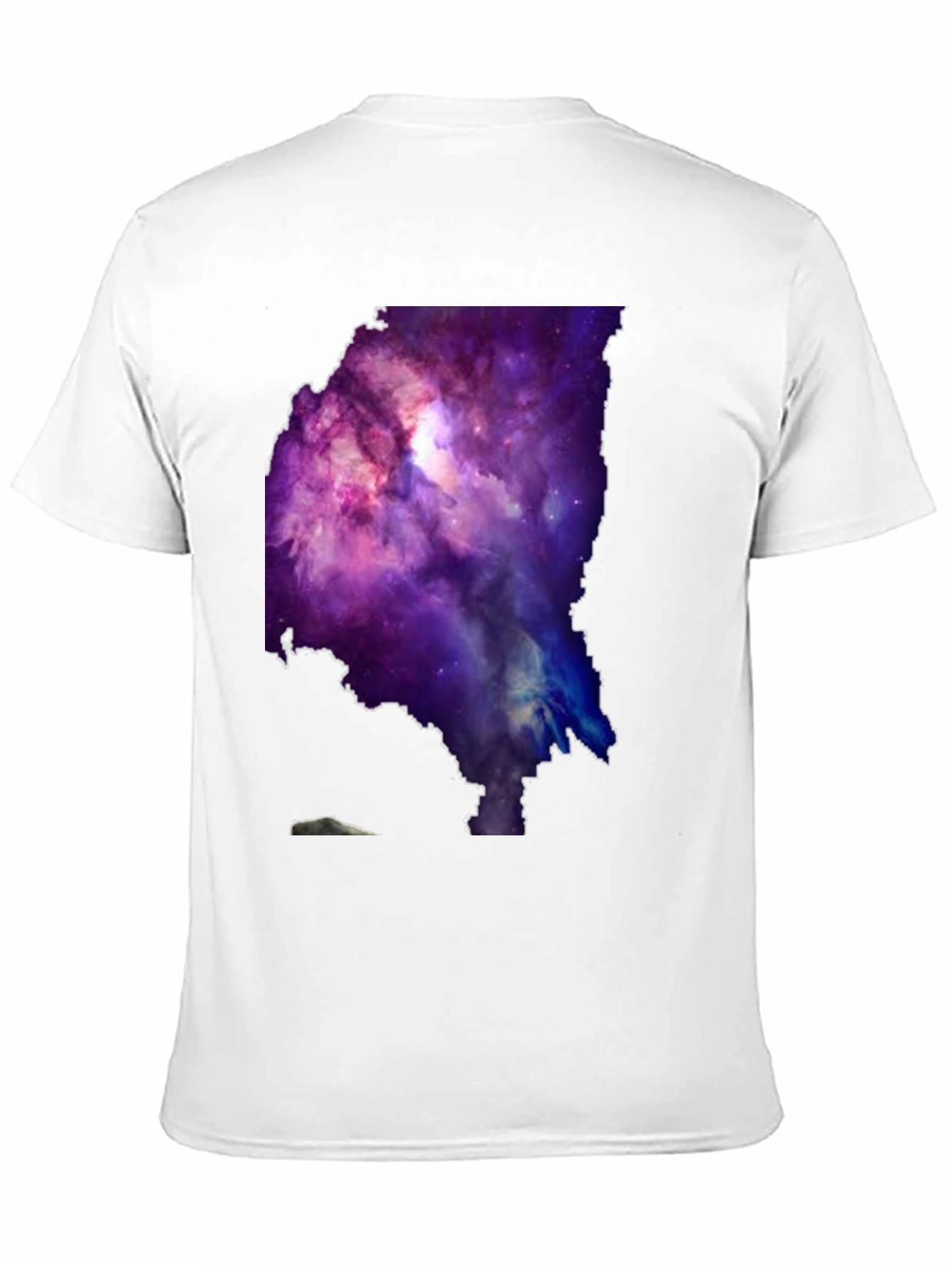 Galaxy Maine Map Graphic Tee - Black Cotton T-Shirt