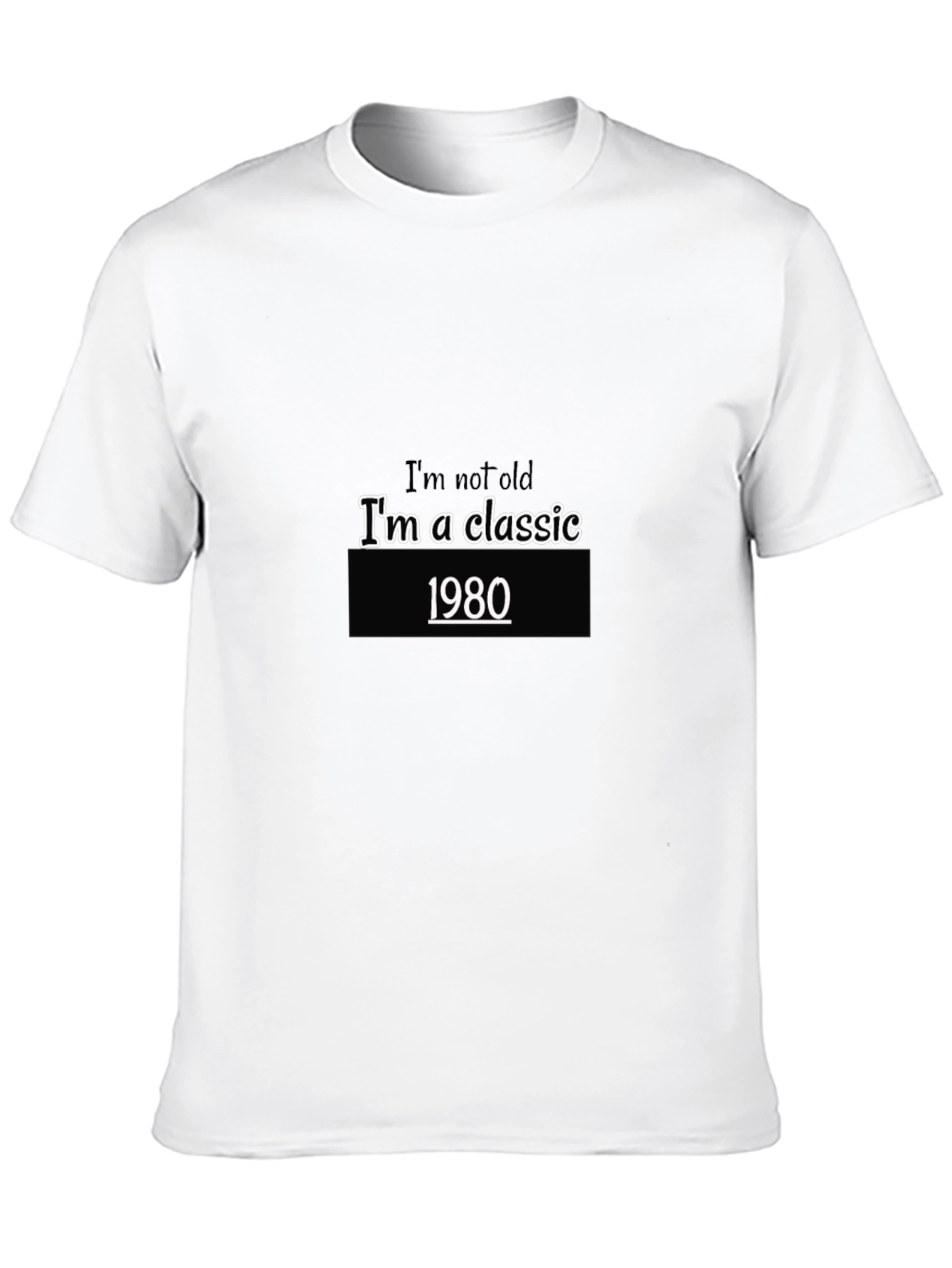 Classic 1980 Graphic Tee -  Retro Style
