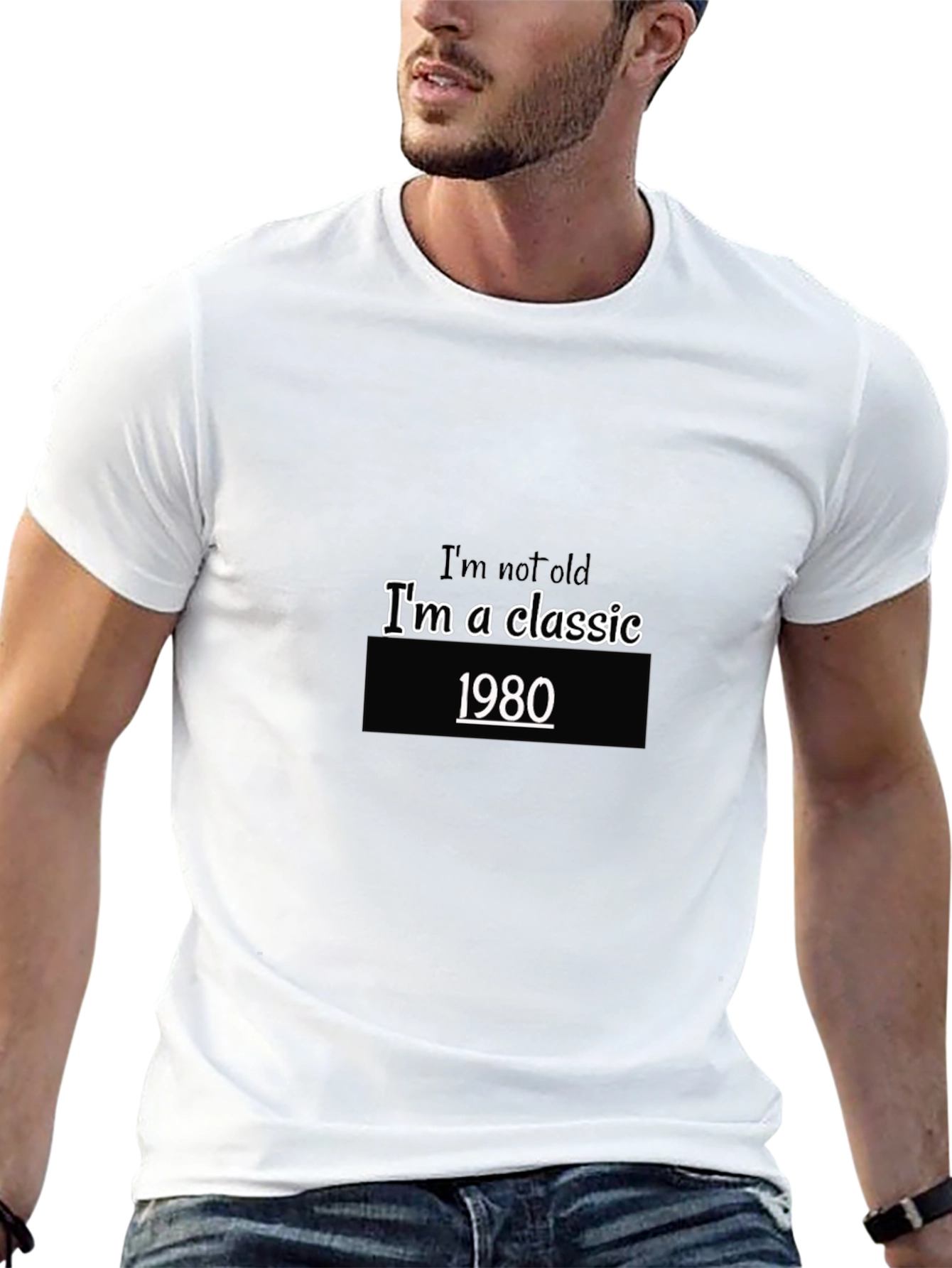 Classic 1980 Graphic Tee -  Retro Style