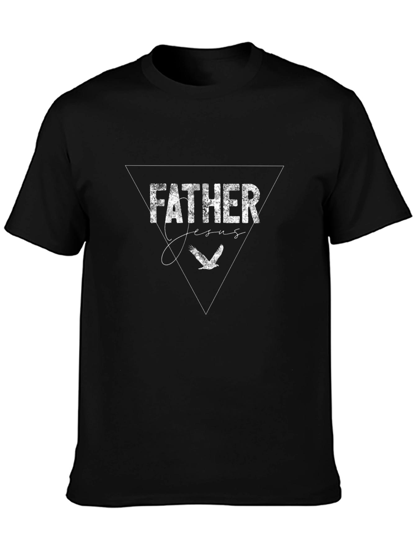 Father Jesus Graphic Black T-Shirt