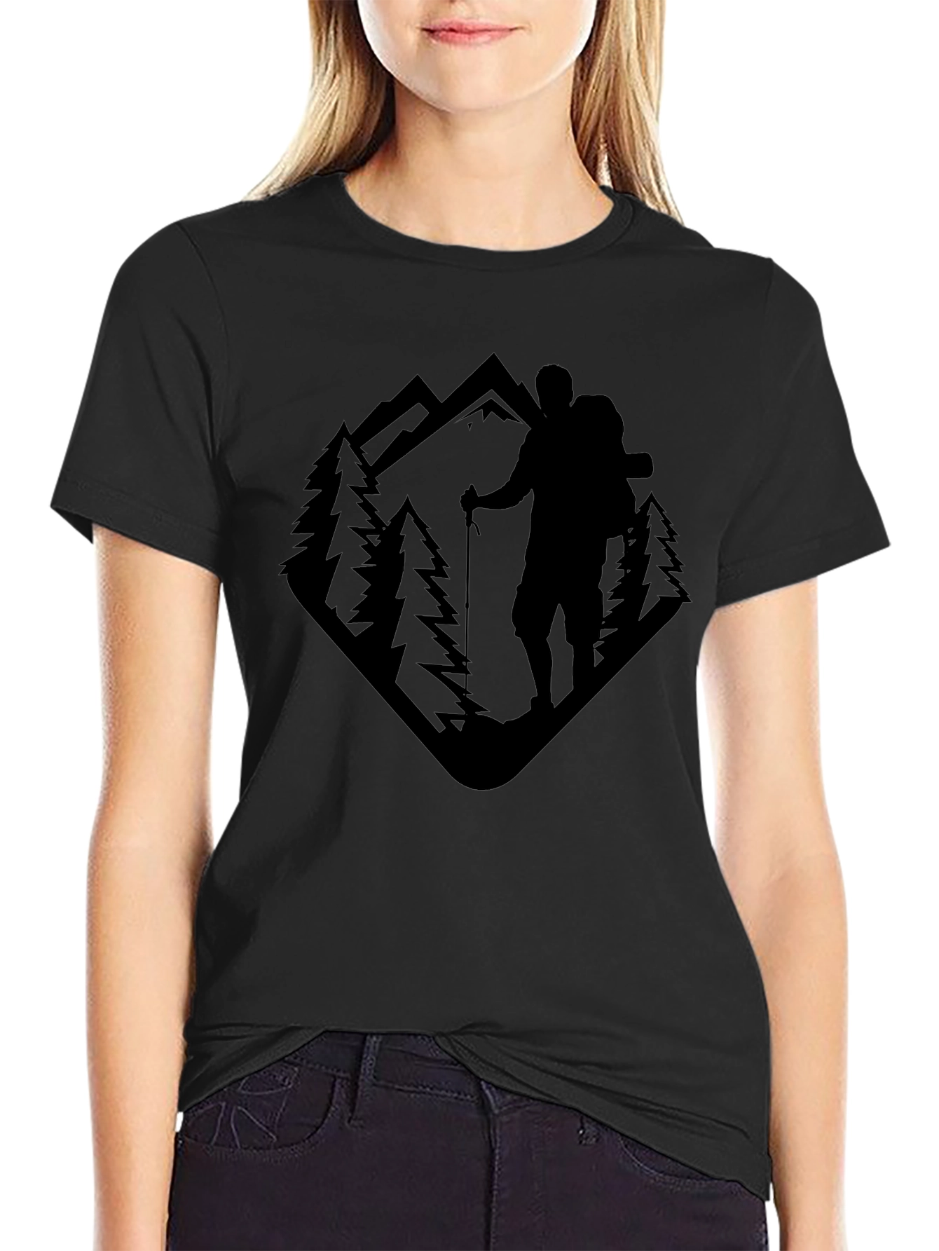 Mountain Hiker Graphic Tee - Outdoor Adventure Shirt