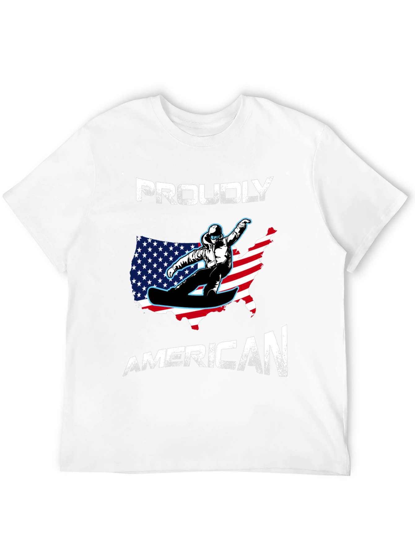 Proudly American Snowboarder T-Shirt