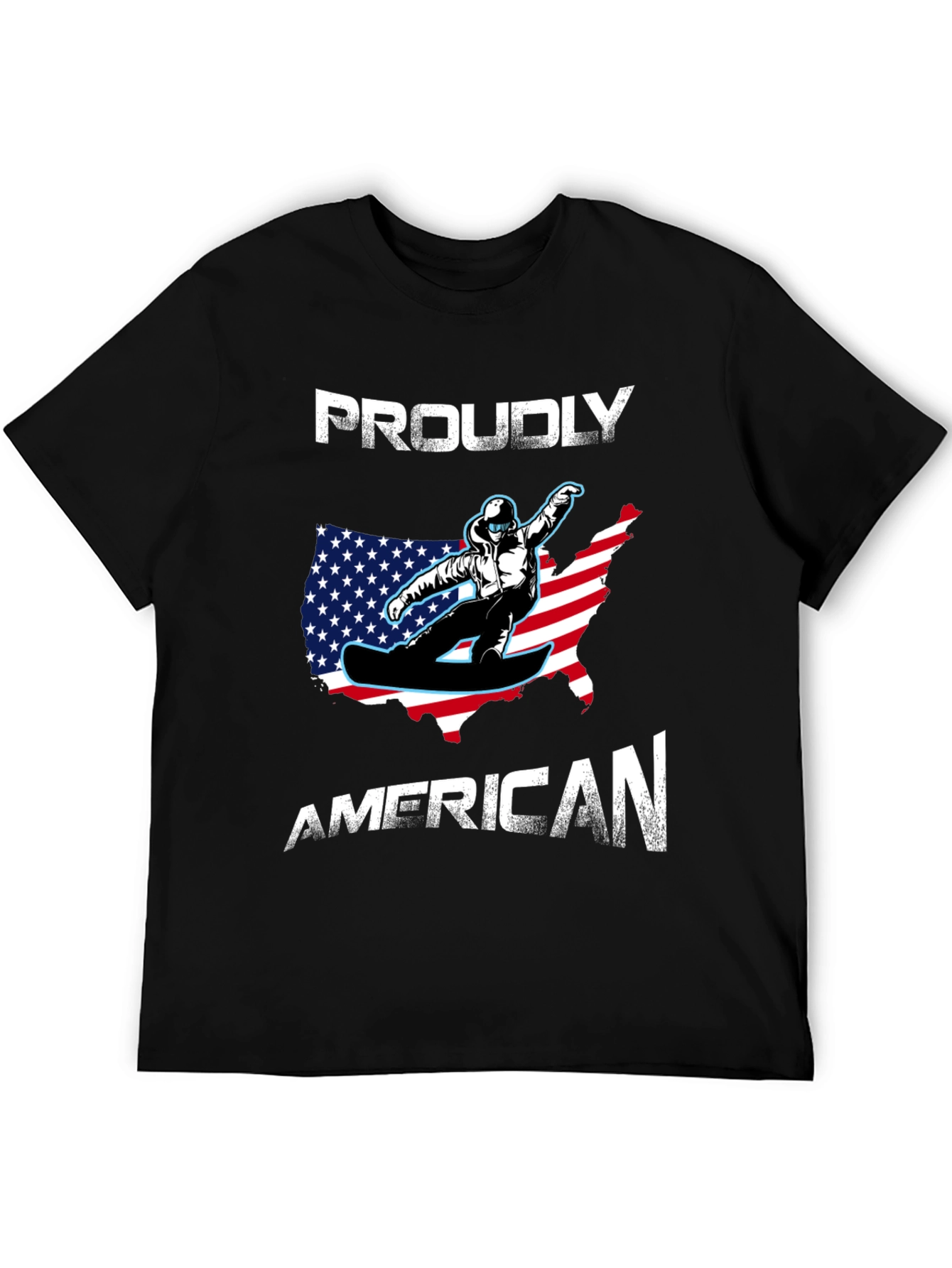 Proudly American Snowboarder T-Shirt