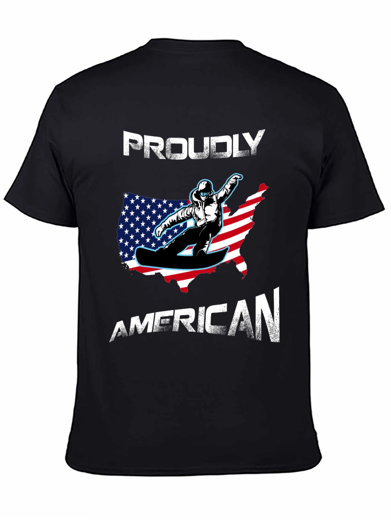 Proudly American Snowboarder T-Shirt