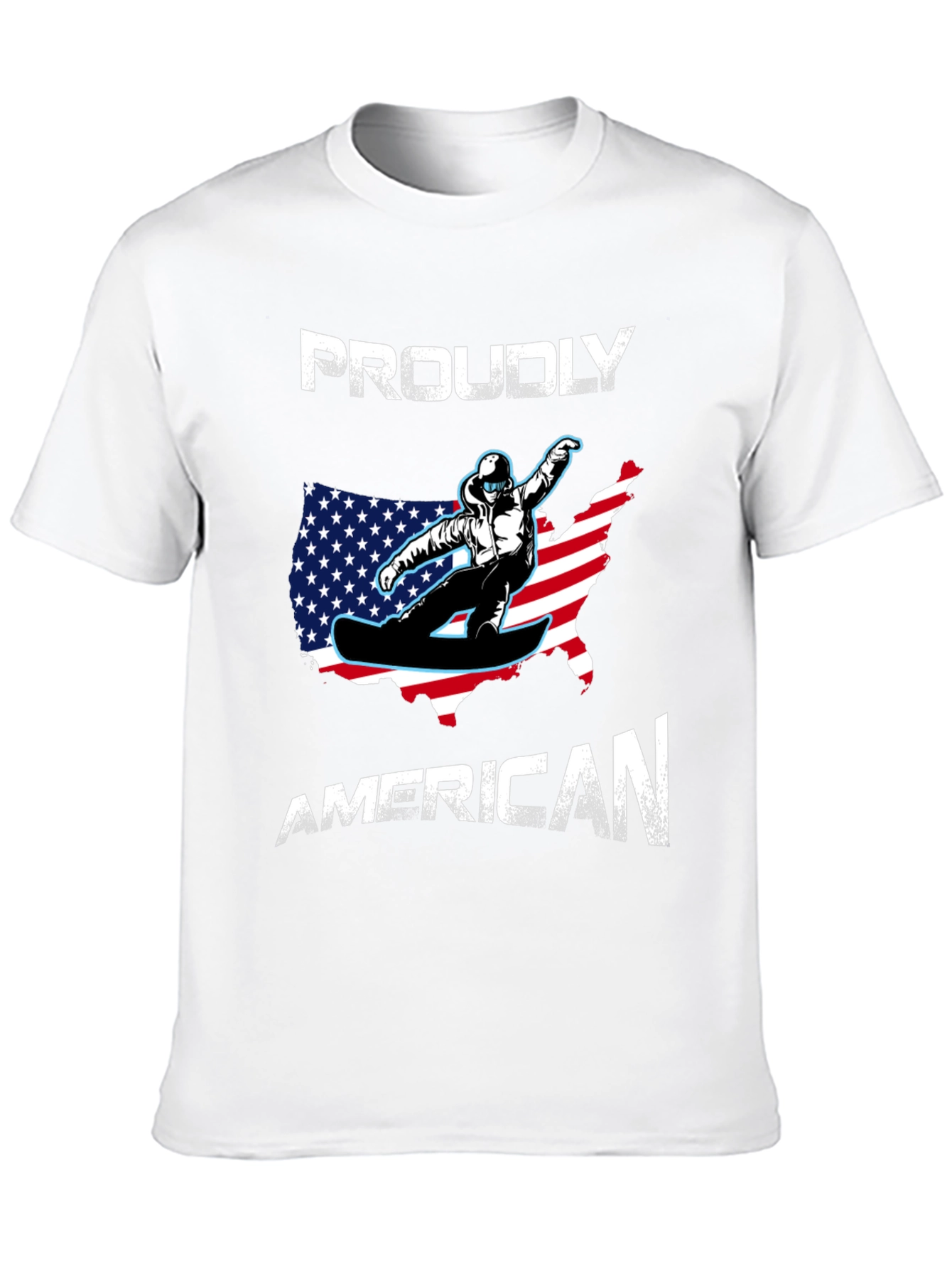 Proudly American Snowboarder T-Shirt