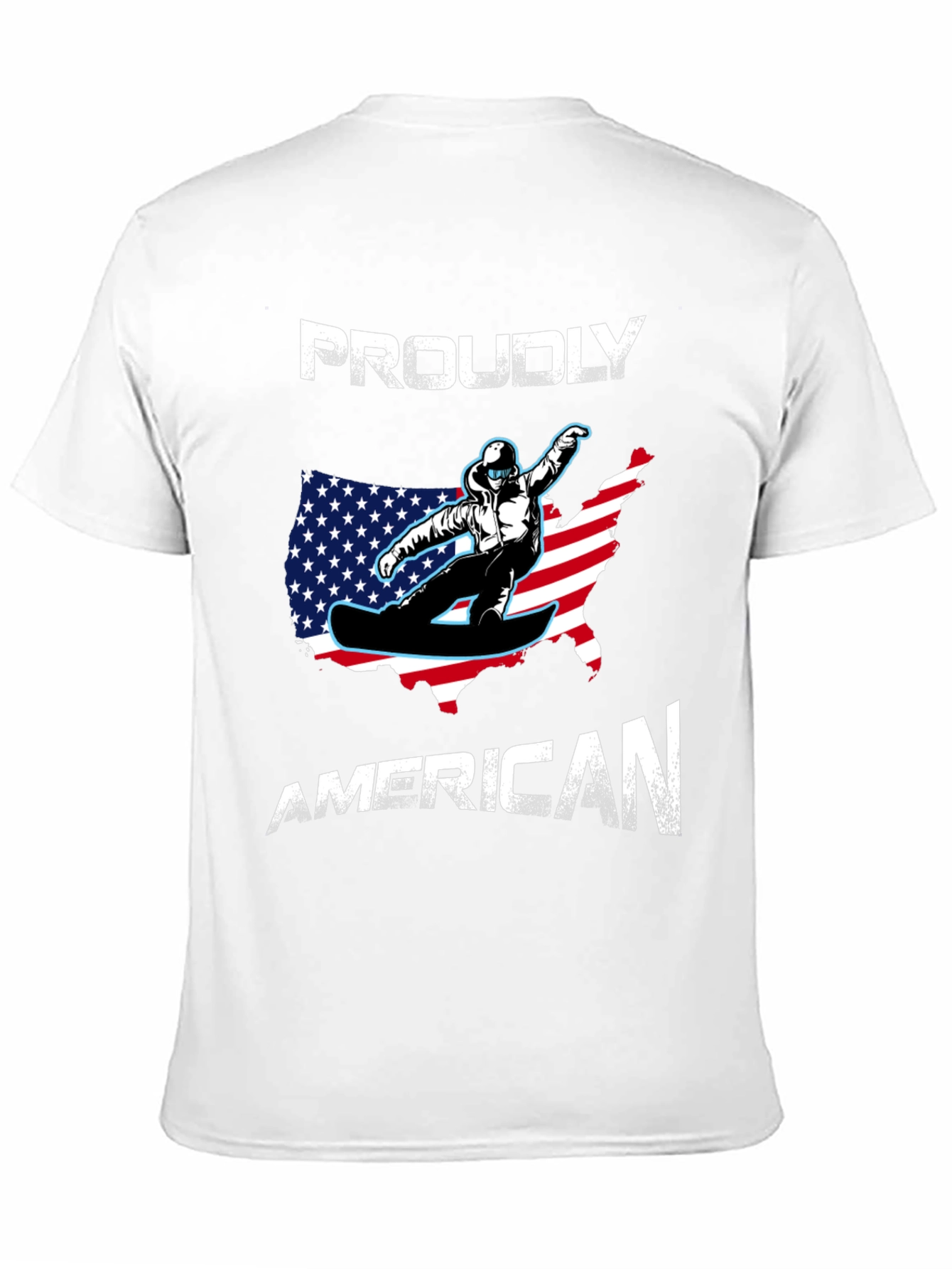 Proudly American Snowboarder T-Shirt