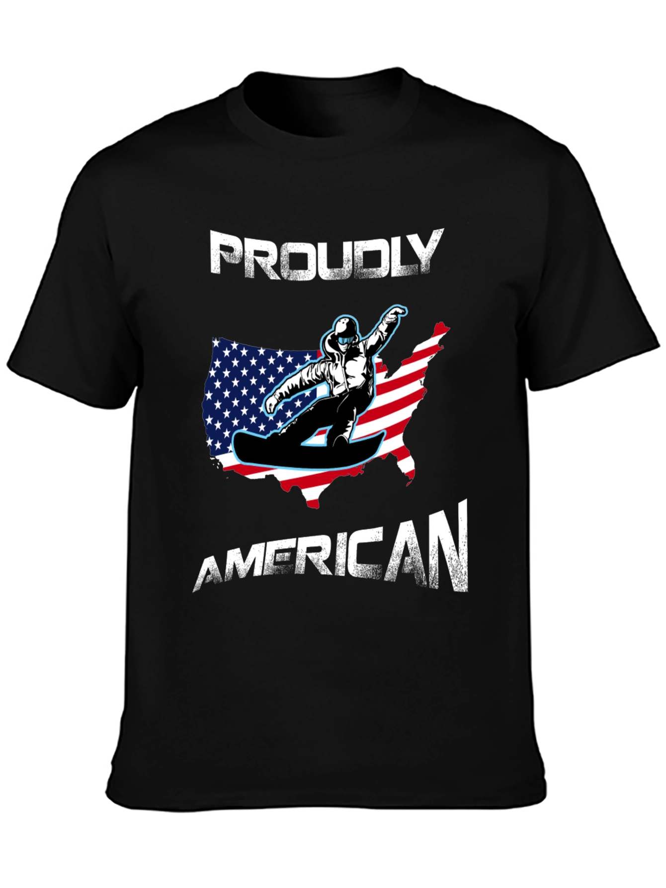 Proudly American Snowboarder T-Shirt