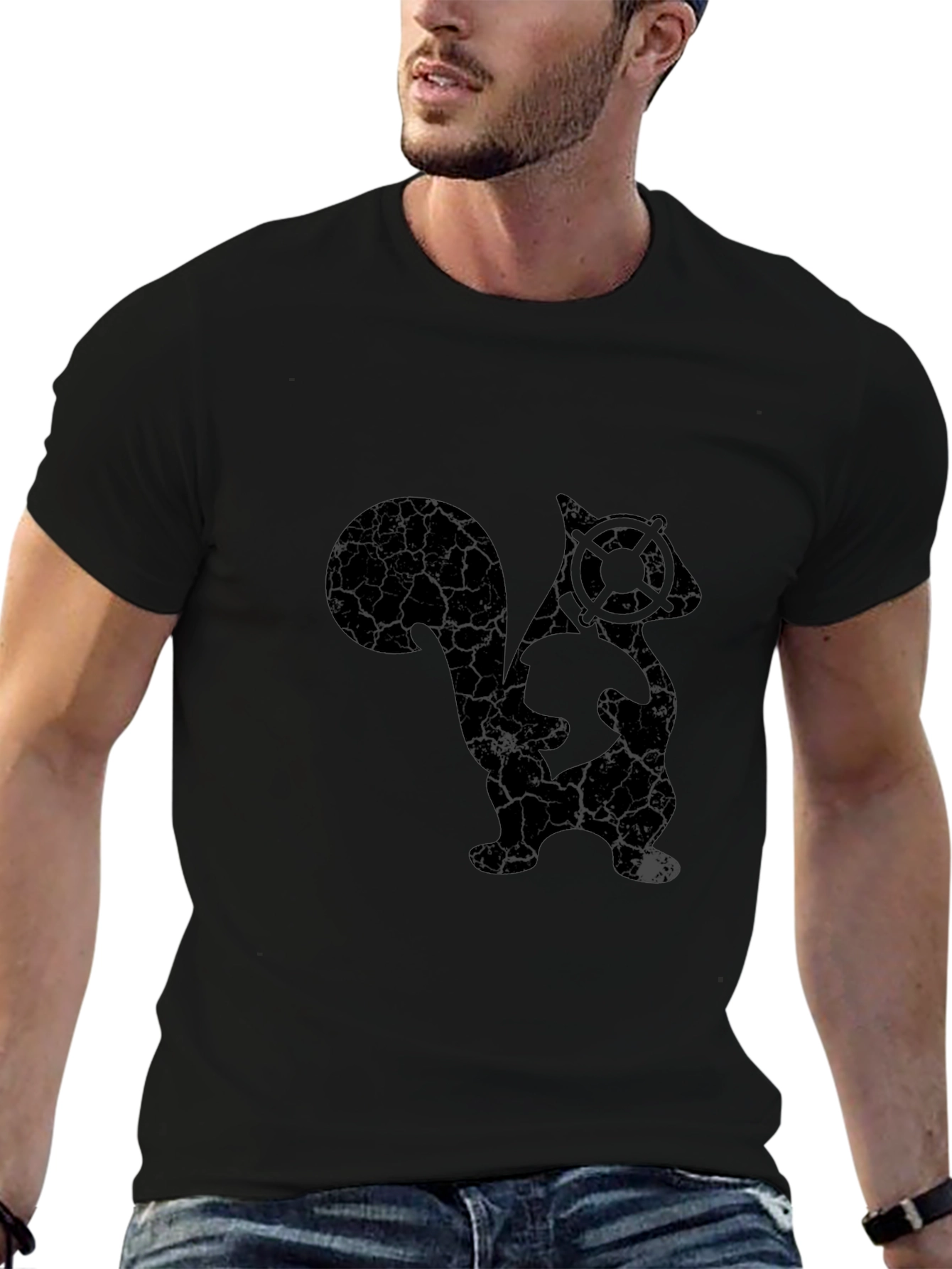 Skuntank Graphic Black T-Shirt