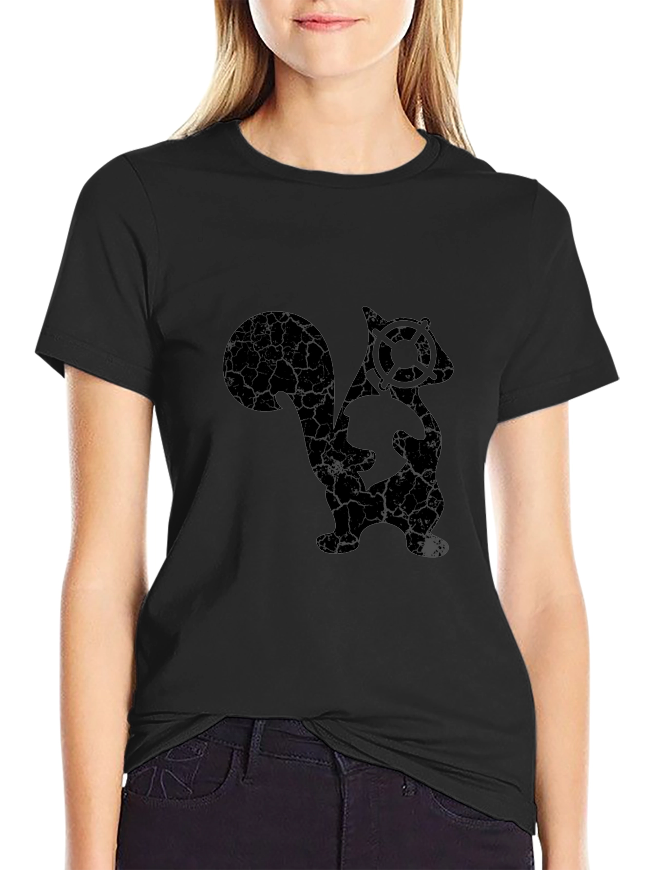 Skuntank Graphic Black T-Shirt