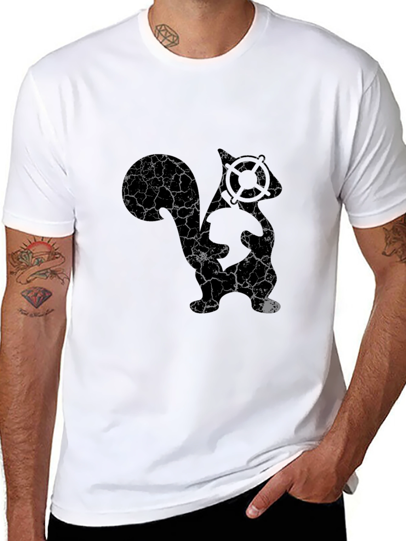 Skuntank Graphic Black T-Shirt
