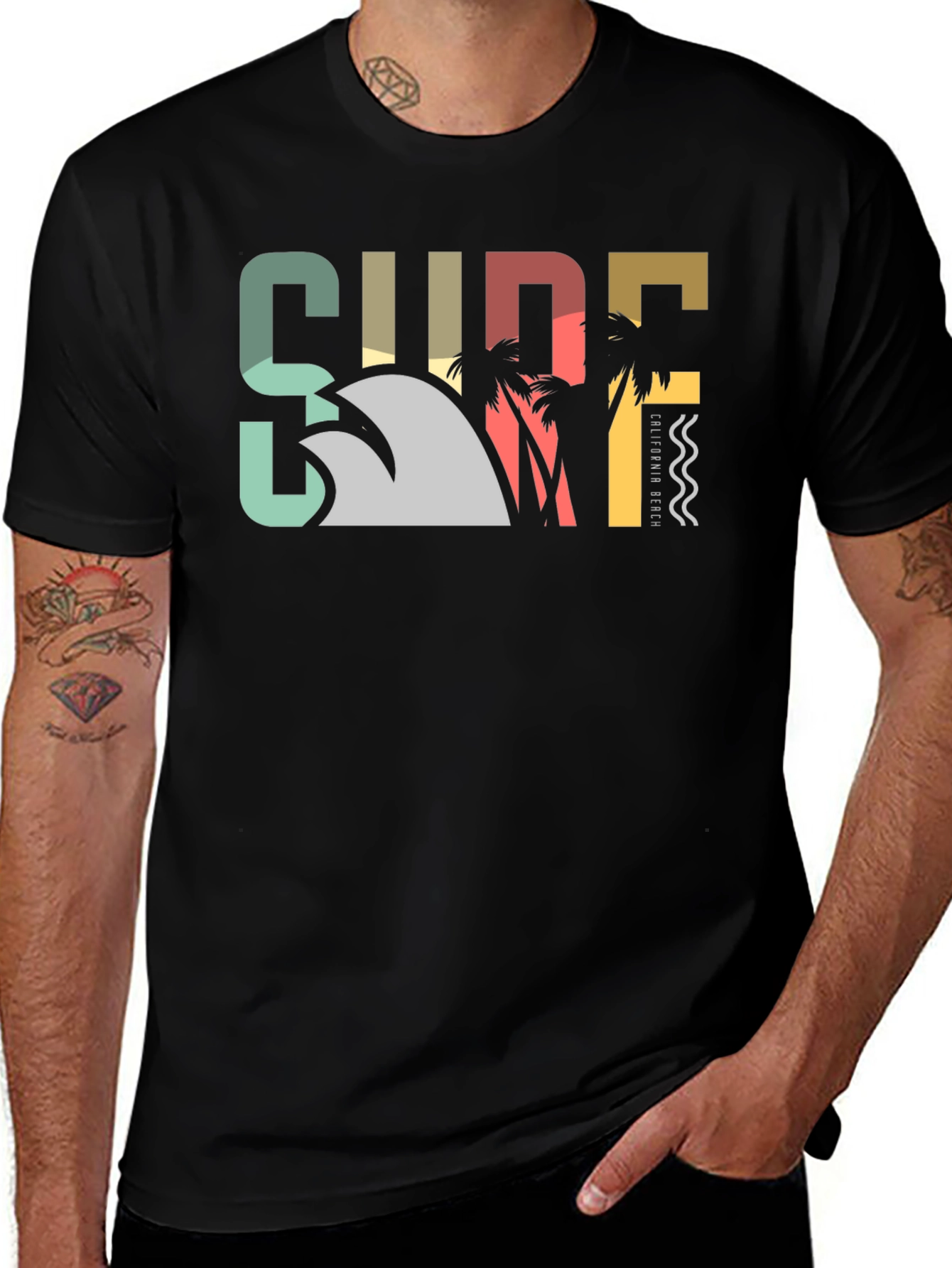 Retro Surf California Beach T-Shirt