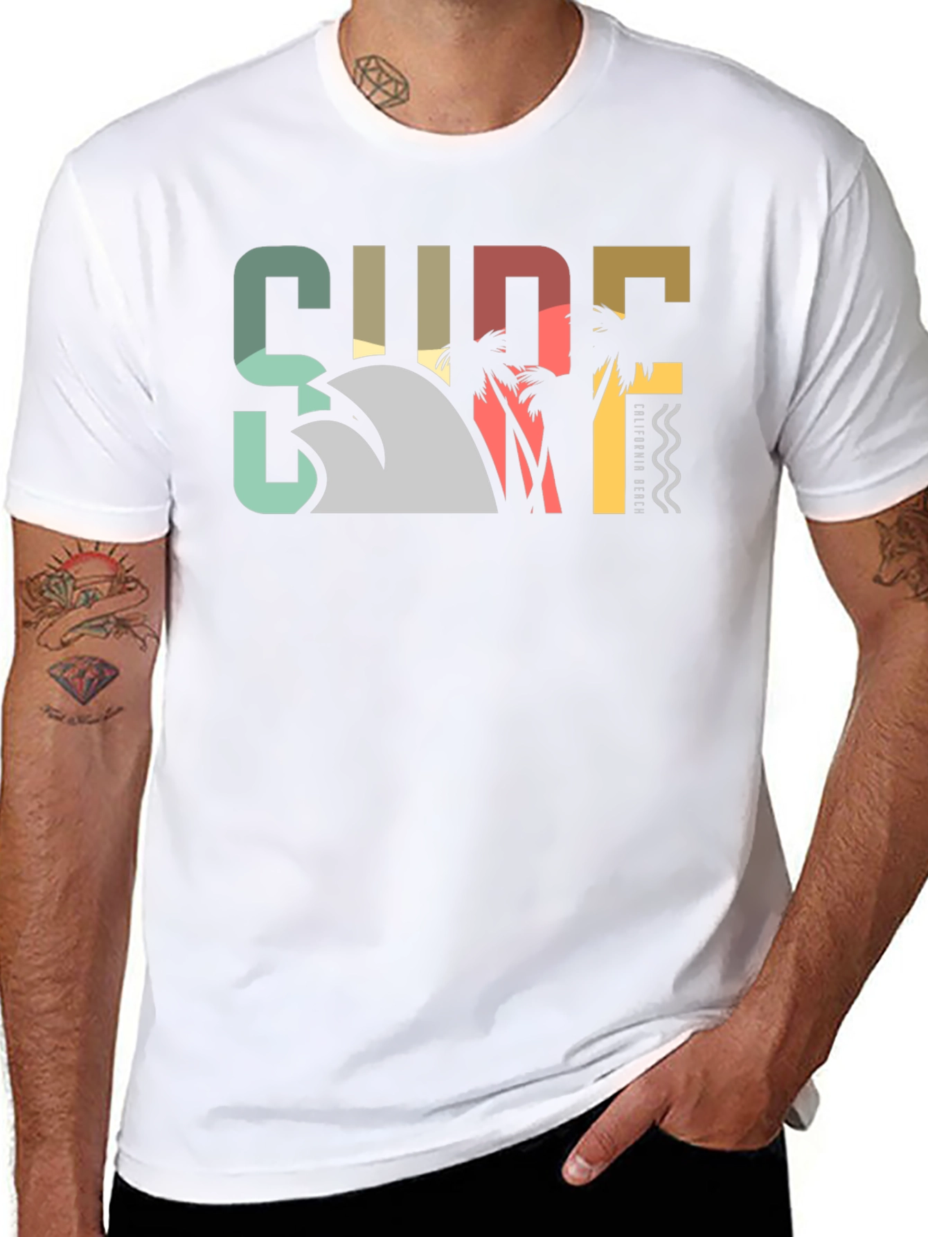 Retro Surf California Beach T-Shirt