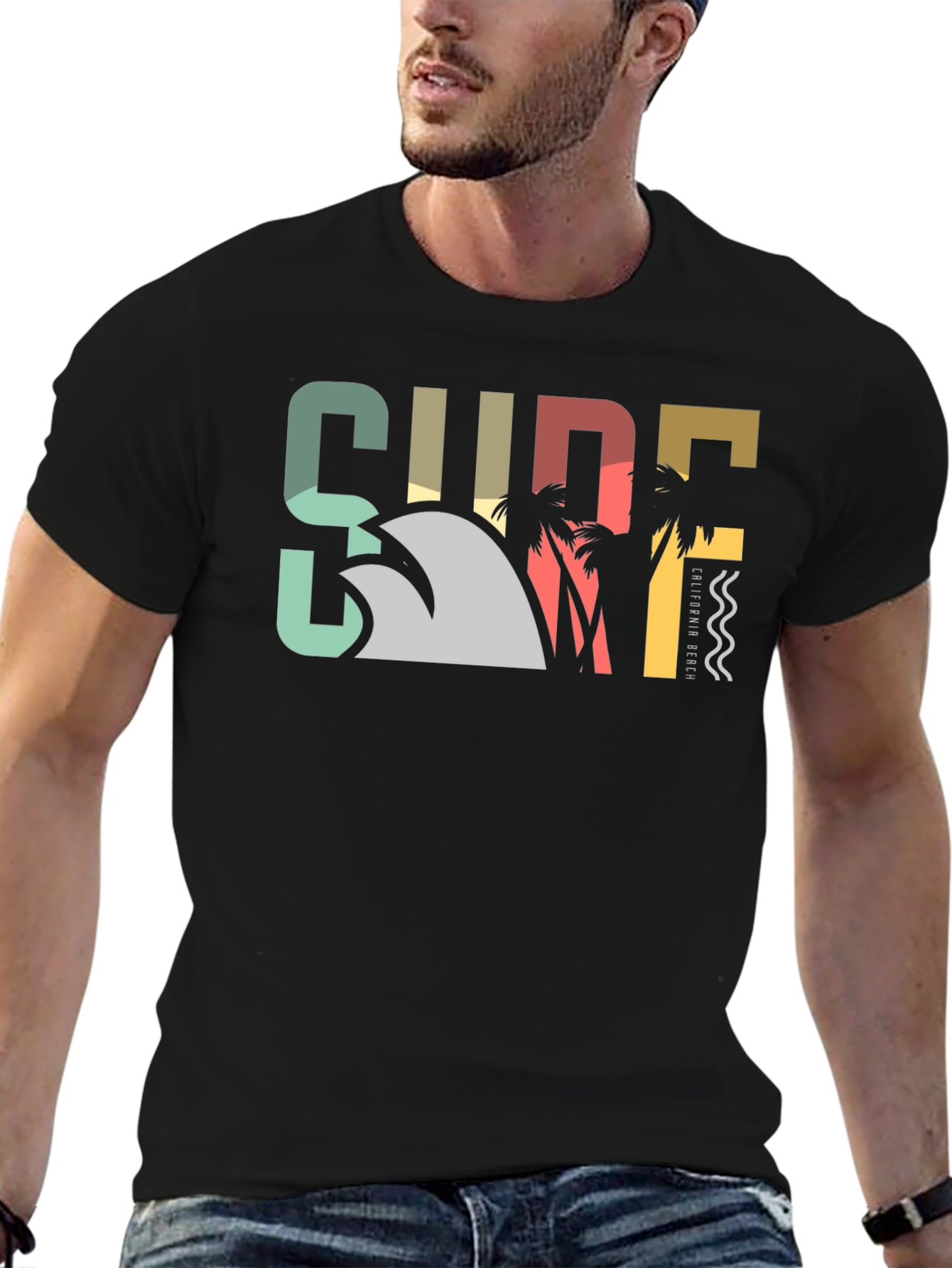 Retro Surf California Beach T-Shirt