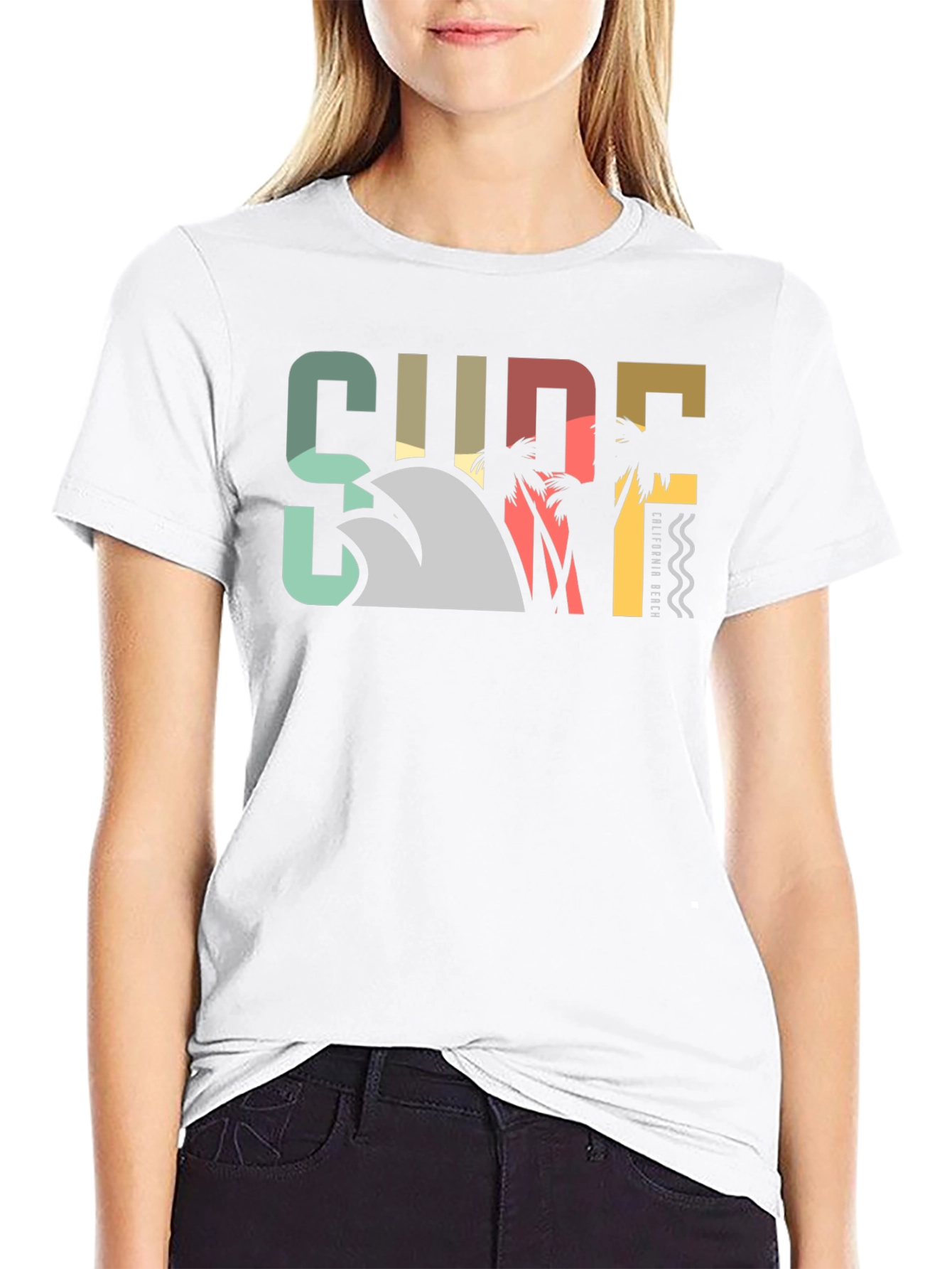 Retro Surf California Beach T-Shirt